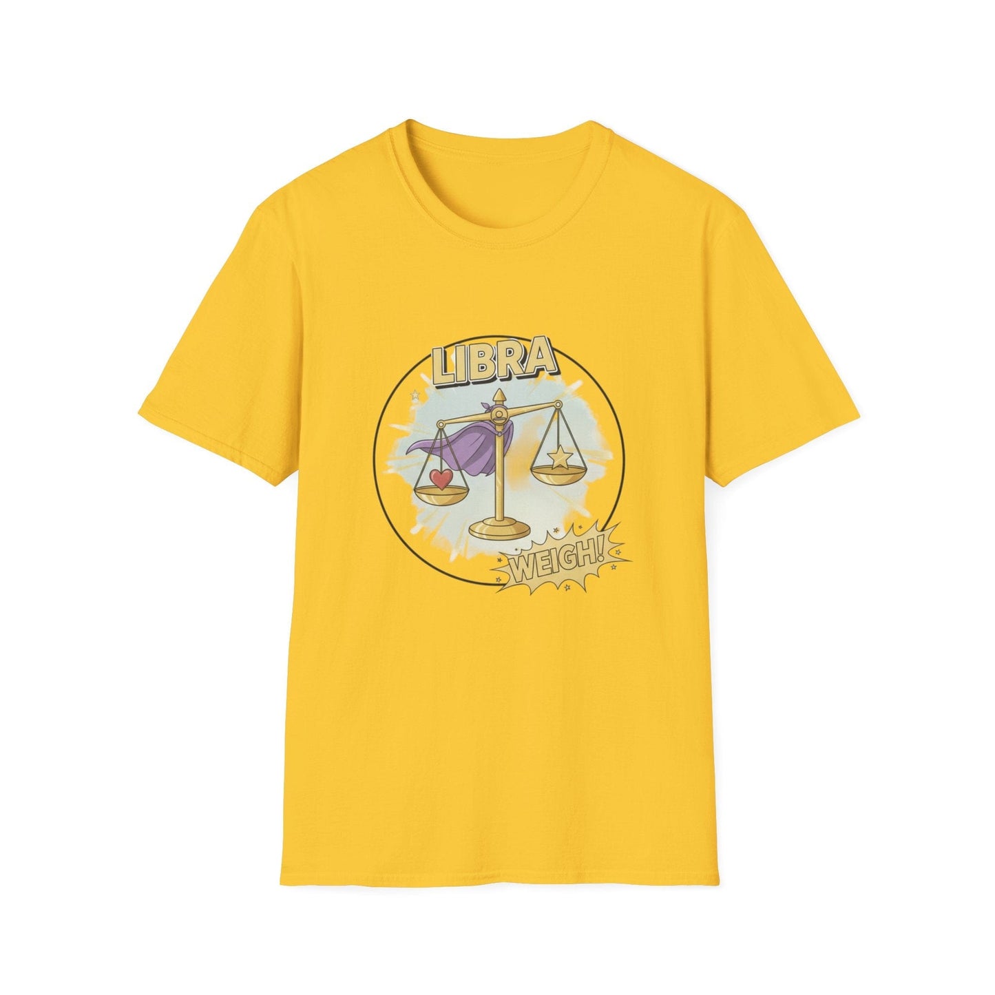Libra Cartoon Zodiac  Tee — Vintage Globe Adventure Shirt - That Should Be on a T-Shirt