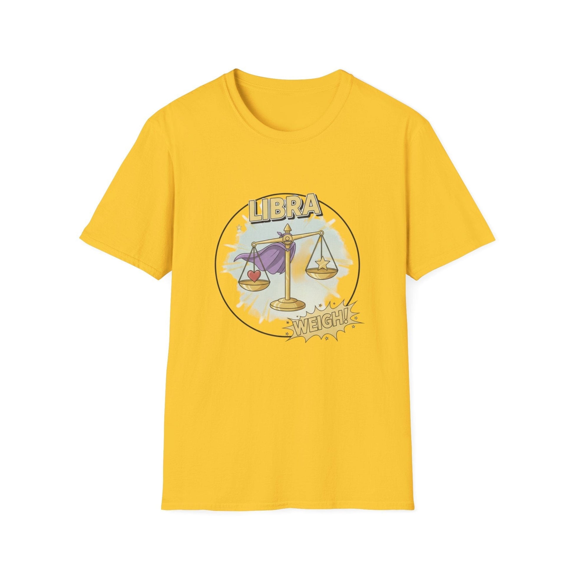 Libra Cartoon Zodiac  Tee — Vintage Globe Adventure Shirt - That Should Be on a T-Shirt