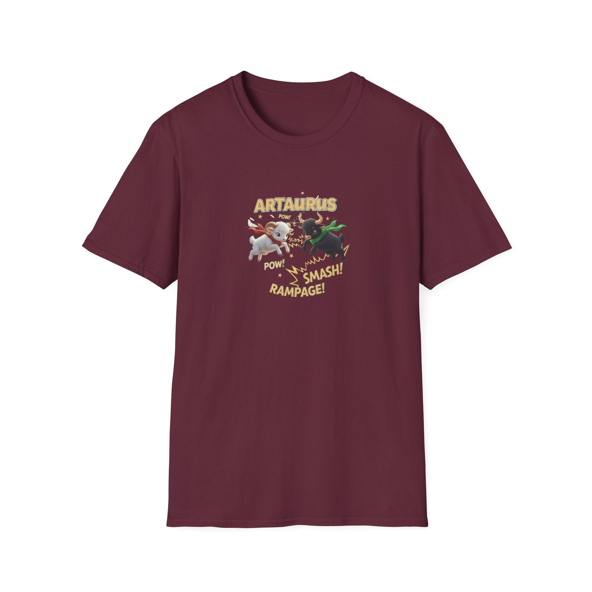 Artaurus “Rampage!” T-Shirt – Aries Taurus Cusp Zodiac Mashup Tee - That Should Be on a T-Shirt