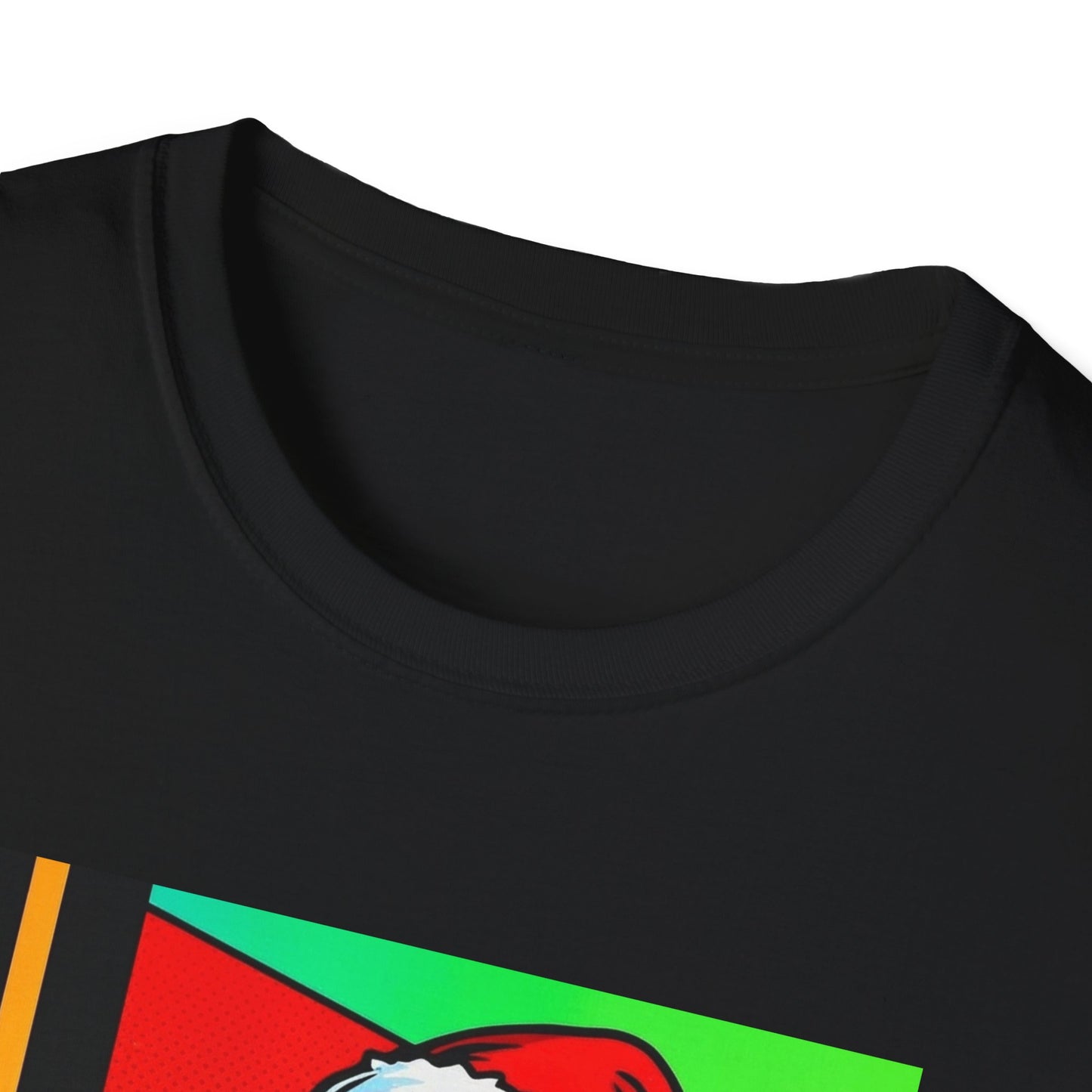Pop Art Santa T-Shirt | Modern Retro Christmas Graphic Tee