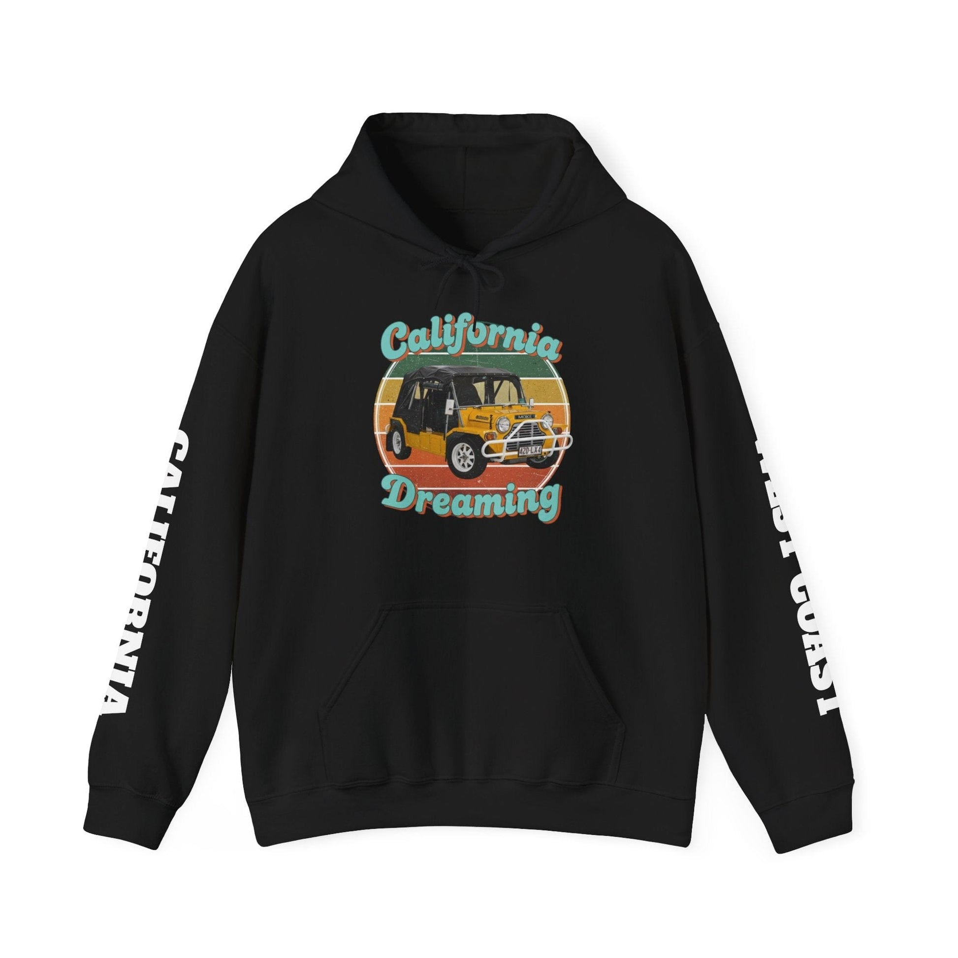 California Dreaming Hoodie — Retro Californian Buggy Surf Trip Graphic - That Should Be on a T-Shirt