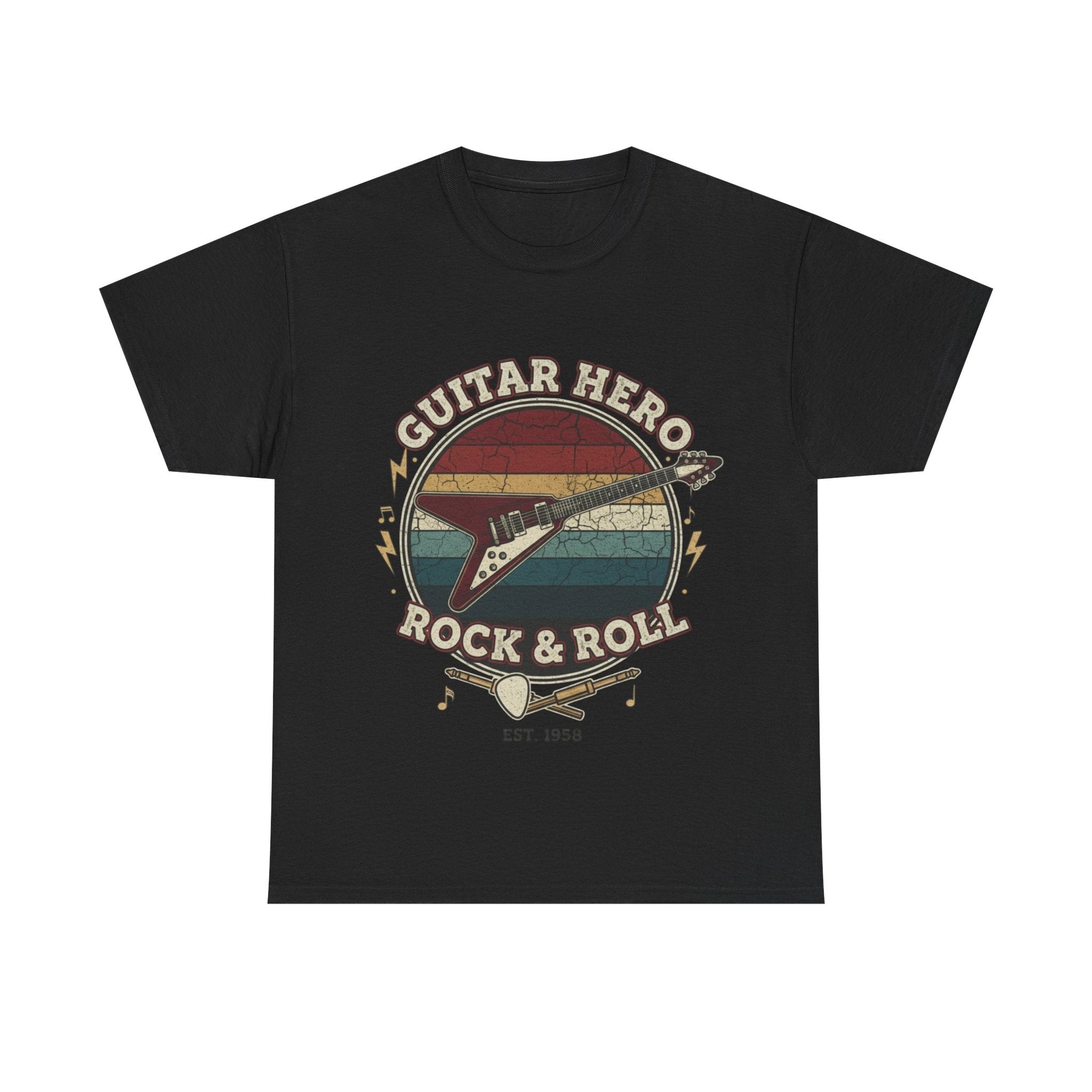 Guitar Hero T-Shirt | Rock and Roll Band Tee | Electric Guitar Graphic Shirt | Music Lover Gift - That Should Be on a T-Shirt