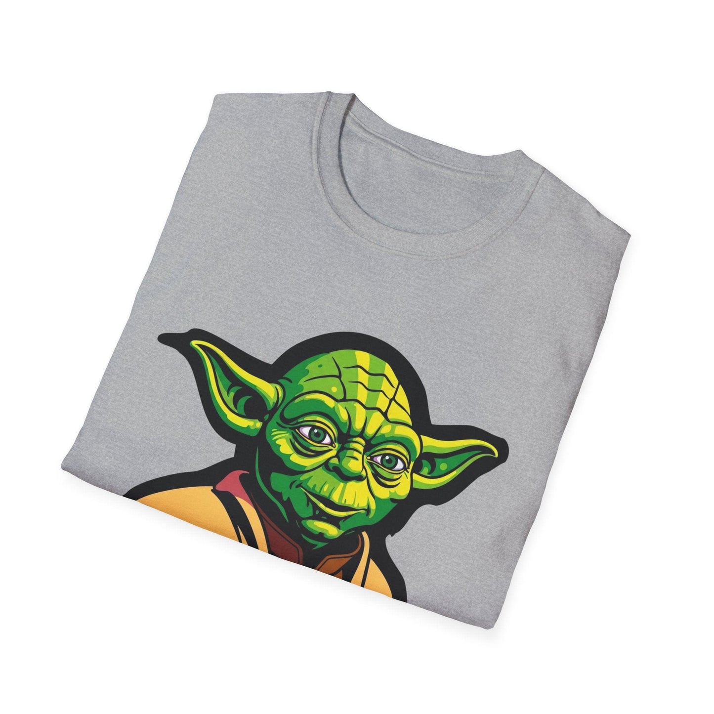 Funny Unisex Softstyle T-Shirt with Yoda Design - "A T-Shirt That Should Be On"