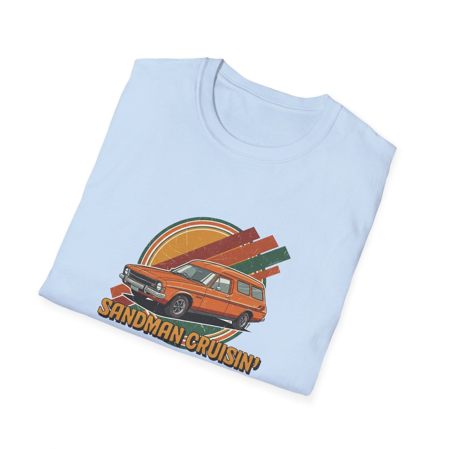 Sandman Cruisin' Van T-Shirt — Retro Campervan Graphic Tee