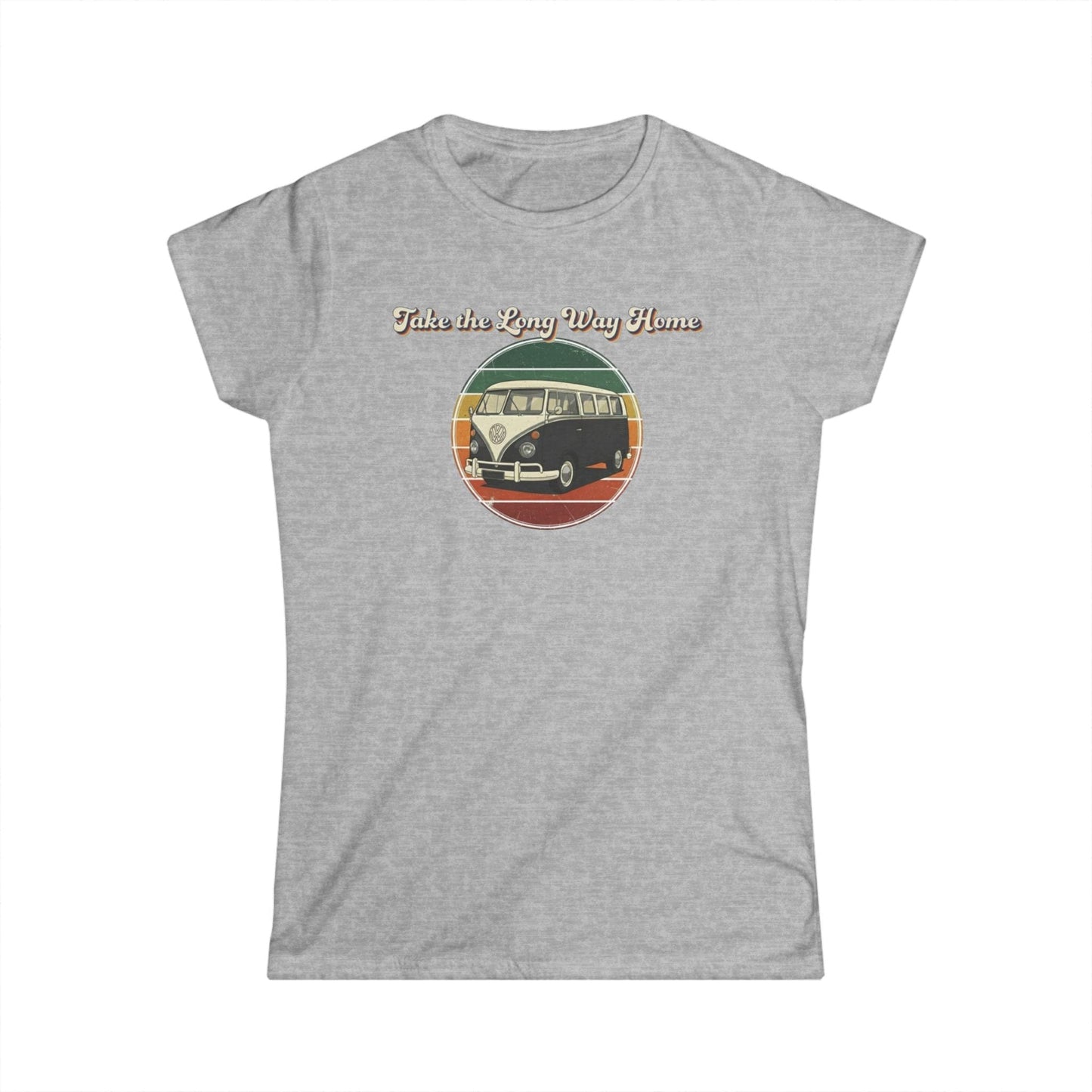 Retro VW Bus "Take the Long Way Home" T-Shirt