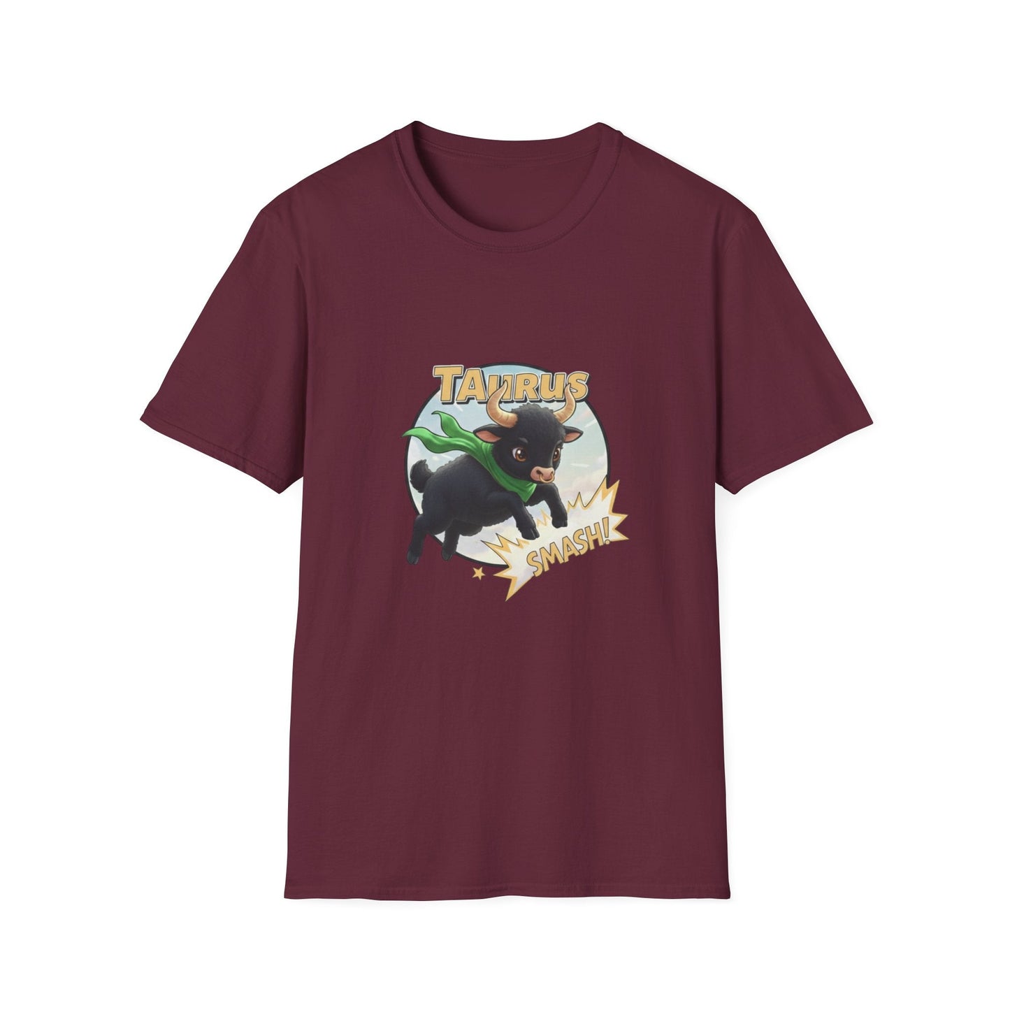 Taurus Smash! Superhero Bull Graphic Tee - That Should Be on a T-Shirt
