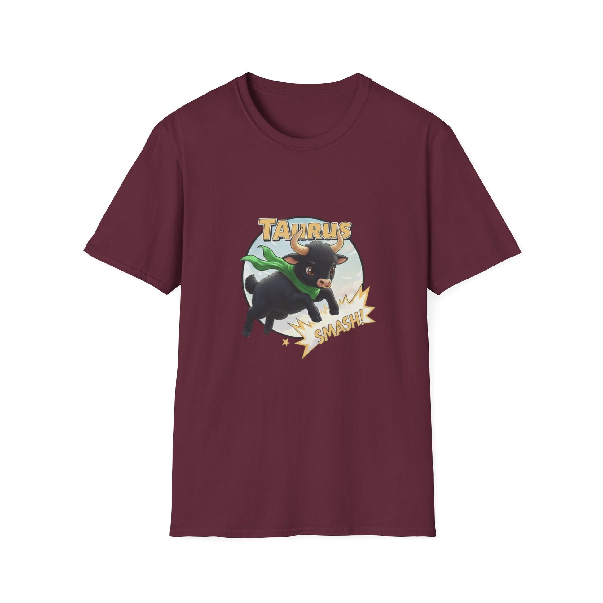 Taurus Smash! Superhero Bull Graphic Tee - That Should Be on a T-Shirt