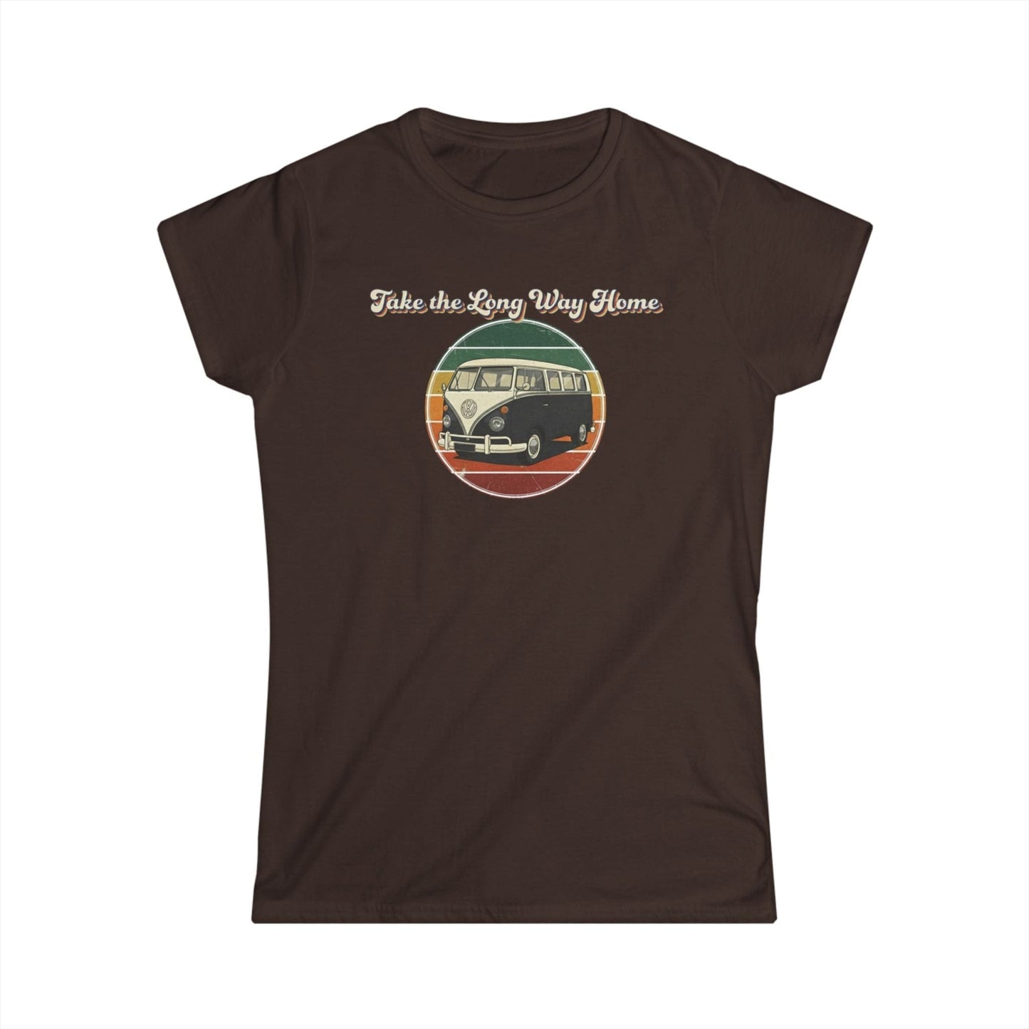 Retro VW Bus "Take the Long Way Home" T-Shirt