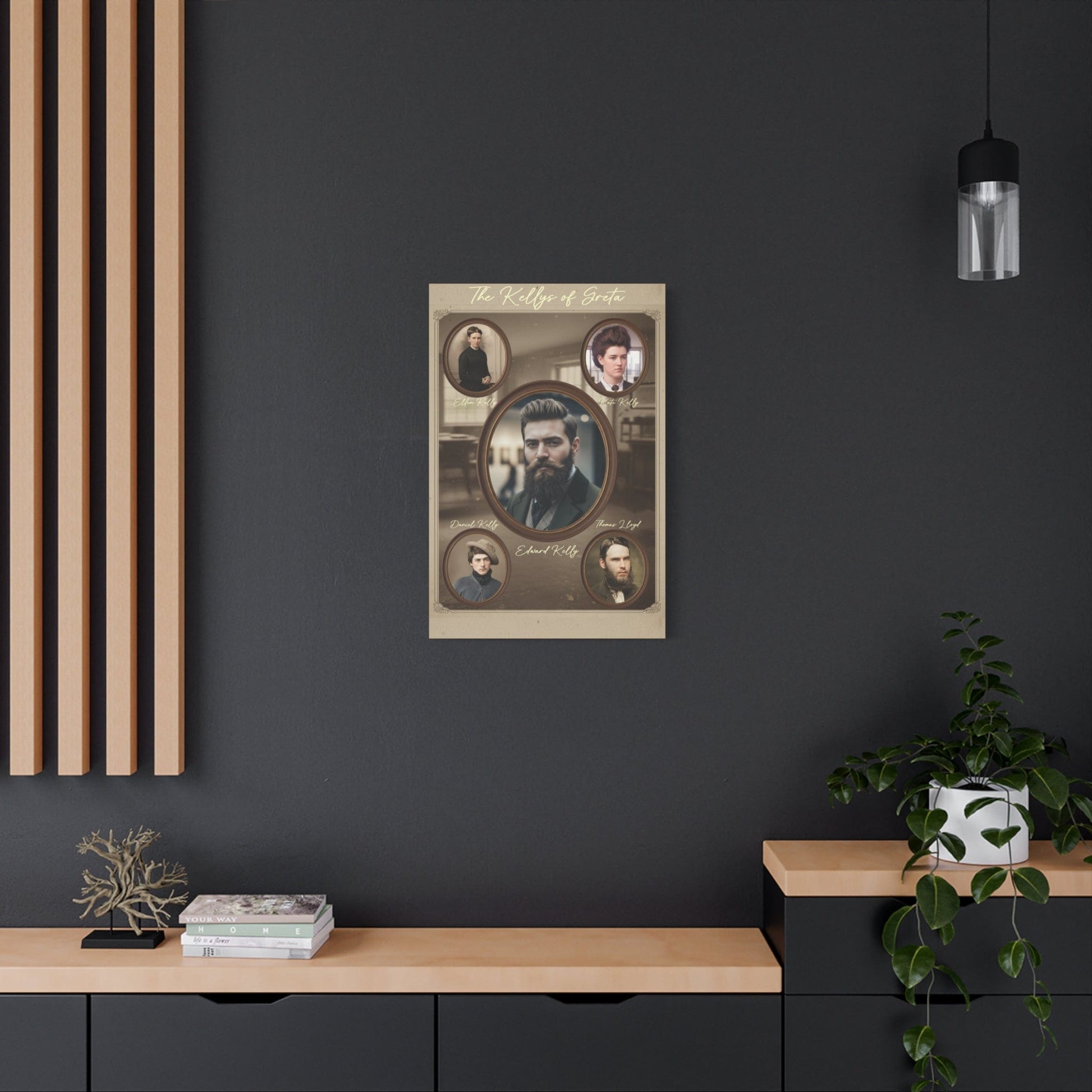 The Kellys of Greta – Ned Kelly Gang Vintage Australian History Canvas Wall Art - That Should Be on a T-Shirt