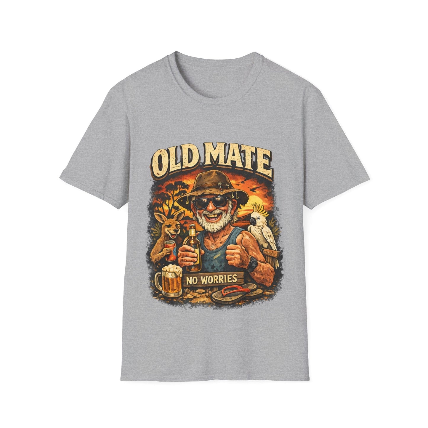 Old Mate No Worries T-Shirt – Vintage Aussie Beer Graphic Tee - That Should Be on a T-Shirt