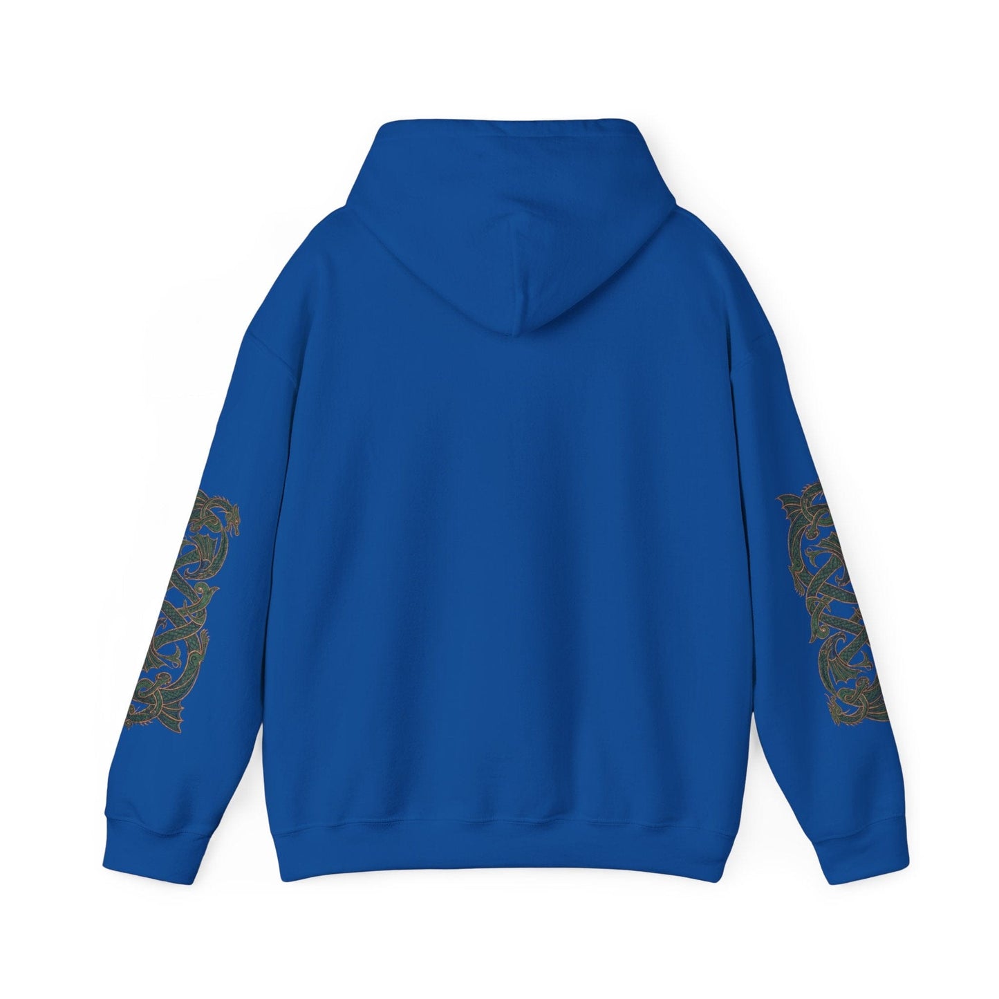 Celtic Dragon Emblem Hoodie – with Full Sleeve Detail