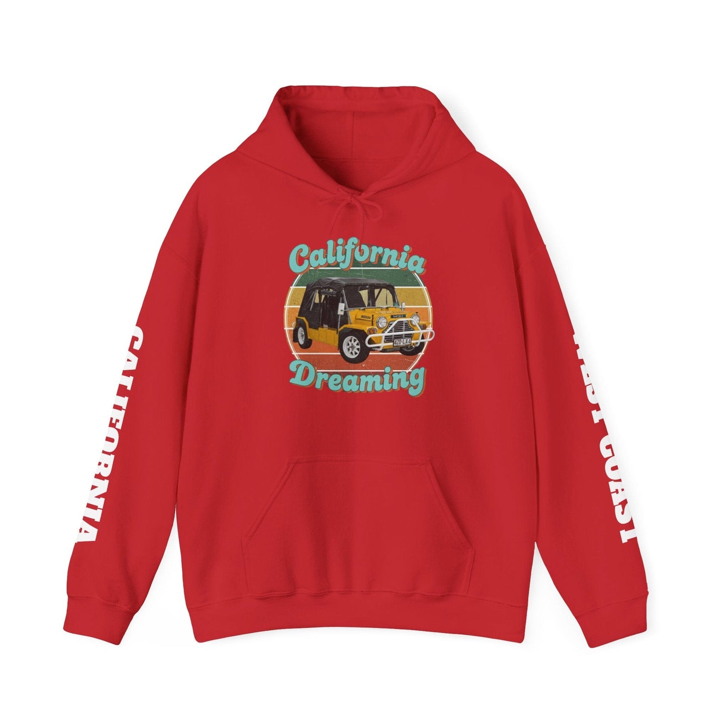California Dreaming Hoodie — Retro Californian Buggy Surf Trip Graphic - That Should Be on a T-Shirt