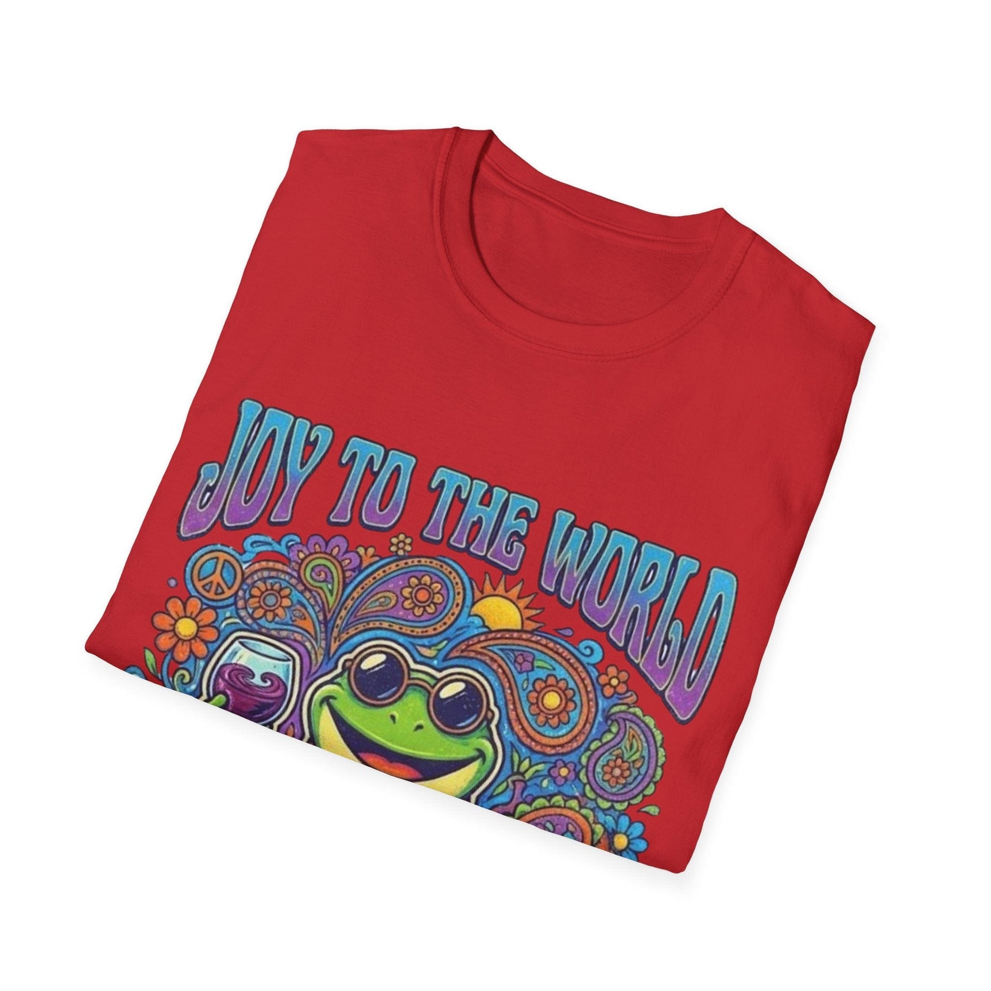 Joy to the World T-Shirt — Psychedelic Holiday Graphic Tee - That Should Be on a T-Shirt