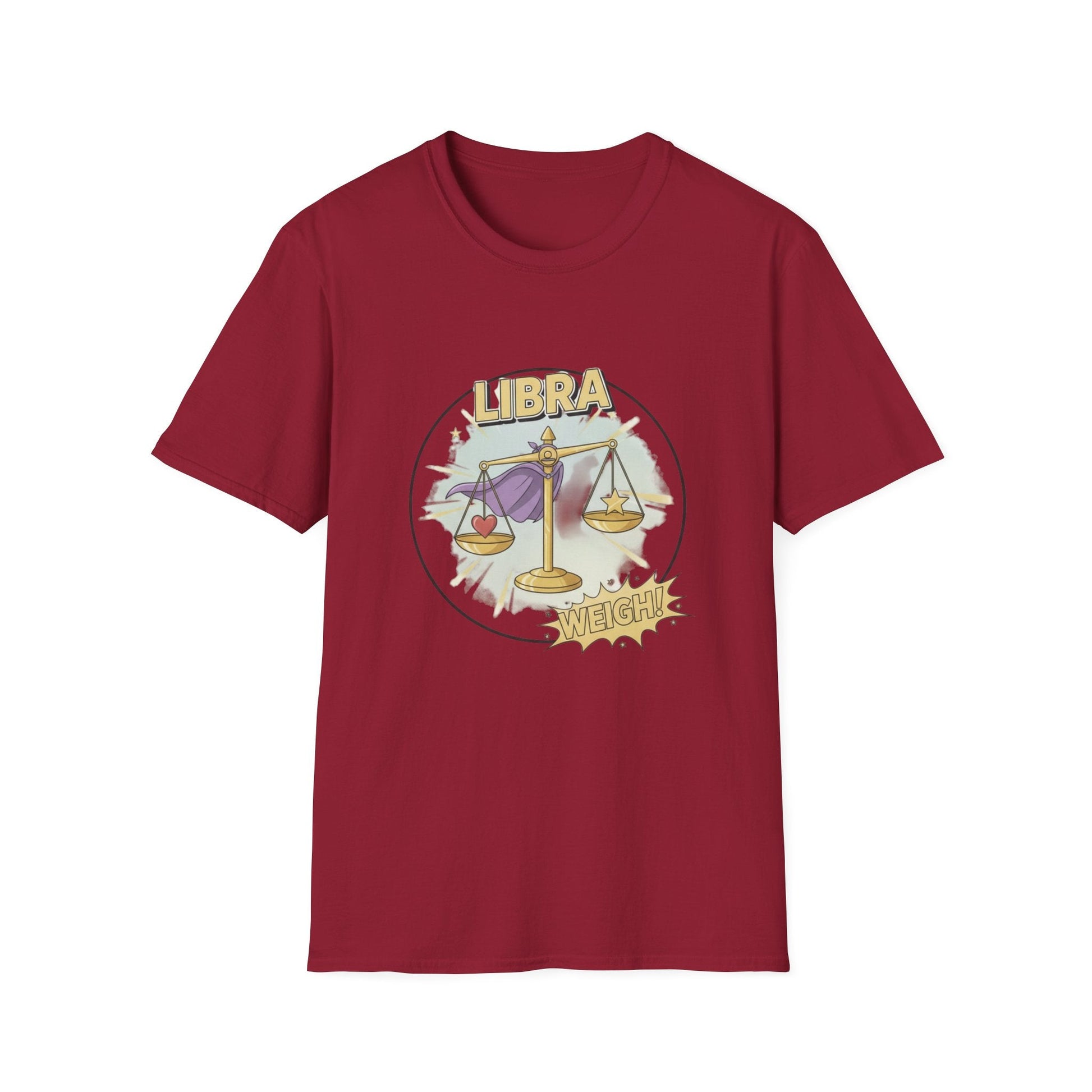 Libra Cartoon Zodiac  Tee — Vintage Globe Adventure Shirt - That Should Be on a T-Shirt