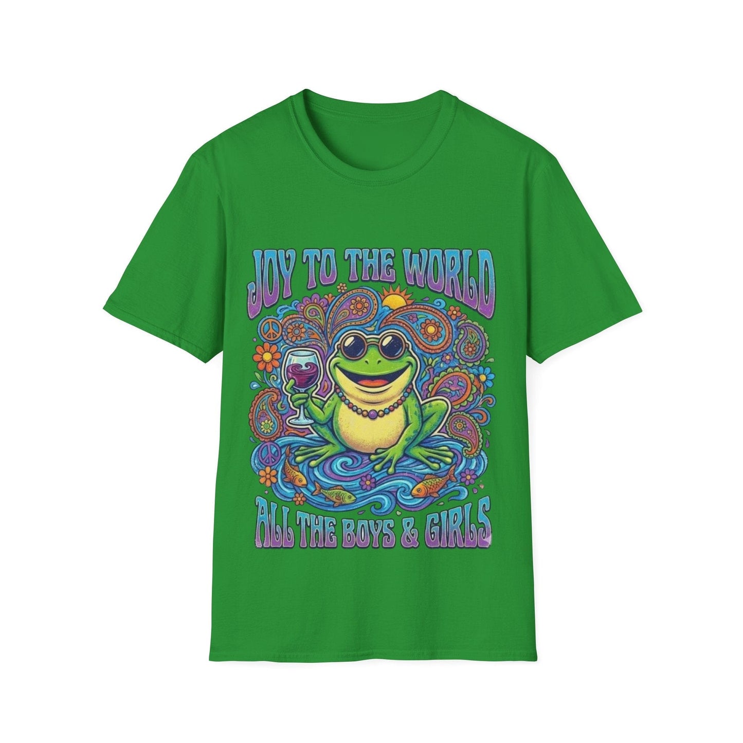 Joy to the World T-Shirt — Psychedelic Holiday Graphic Tee - That Should Be on a T-Shirt