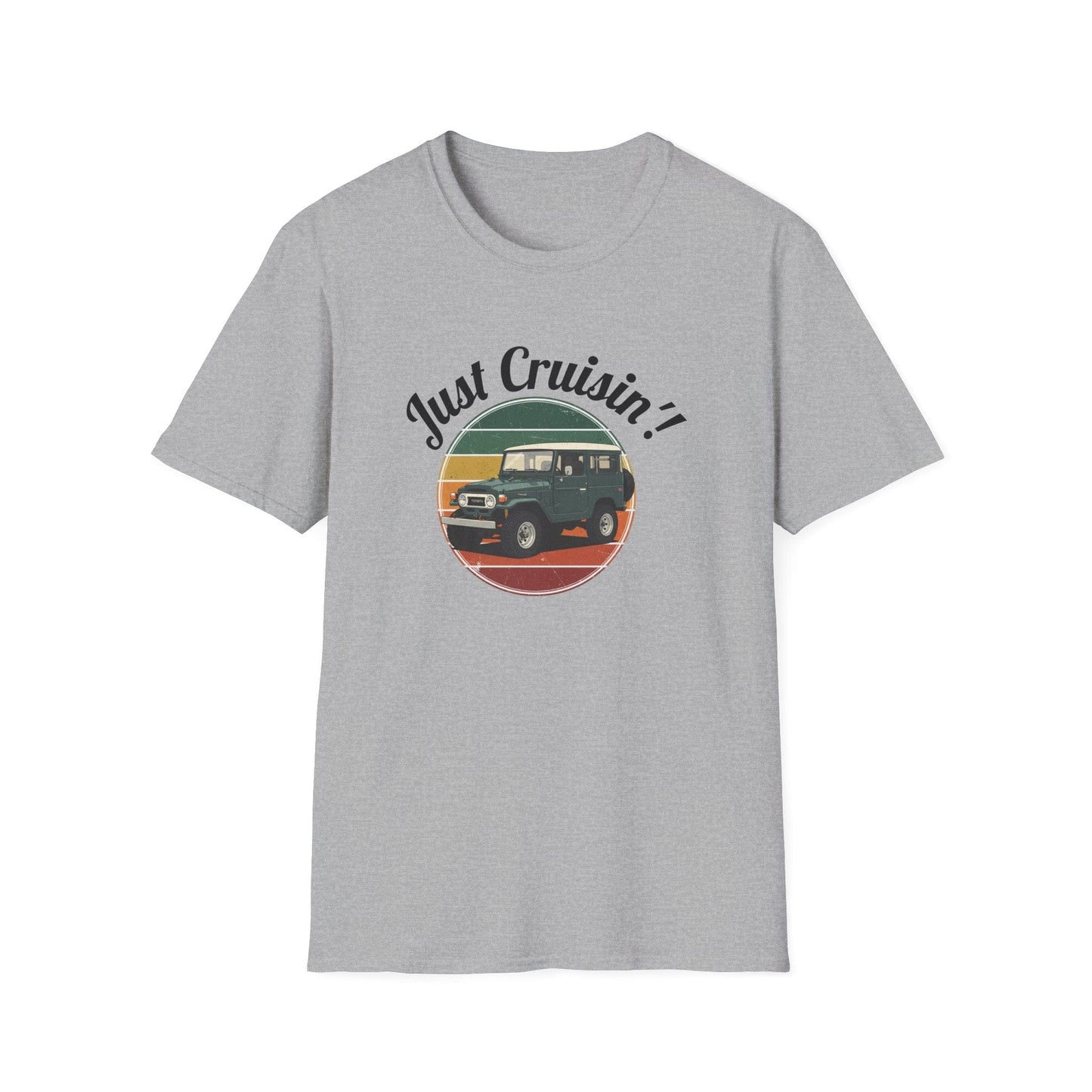 Just Cruisin' Vintage FJ40 Land Cruiser T-Shirt | Retro 70s Off-Road Vibe