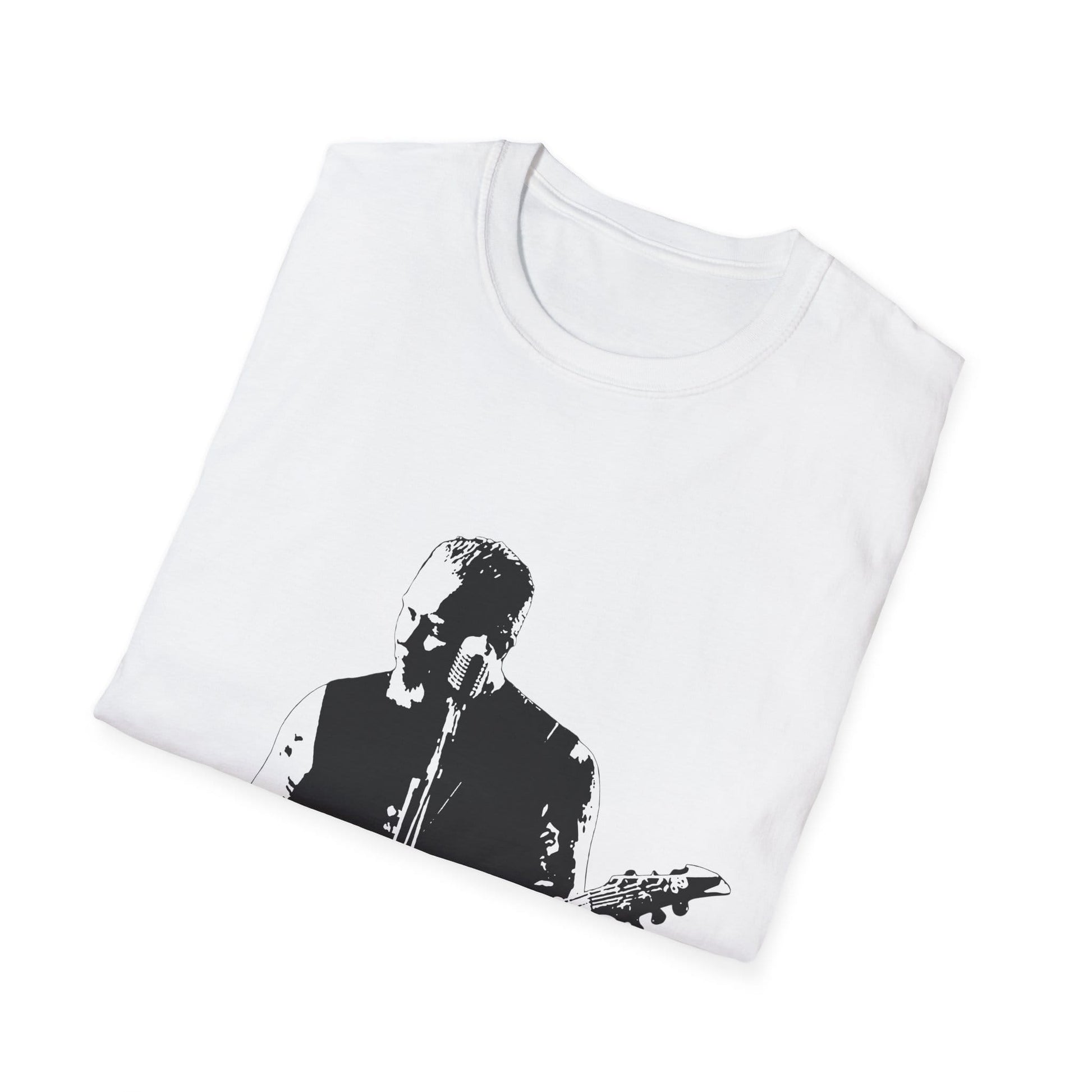 Metal Guitar Legend T-Shirt – Heavy Metal Frontman Silhouette Graphic Tee - That Should Be on a T-Shirt