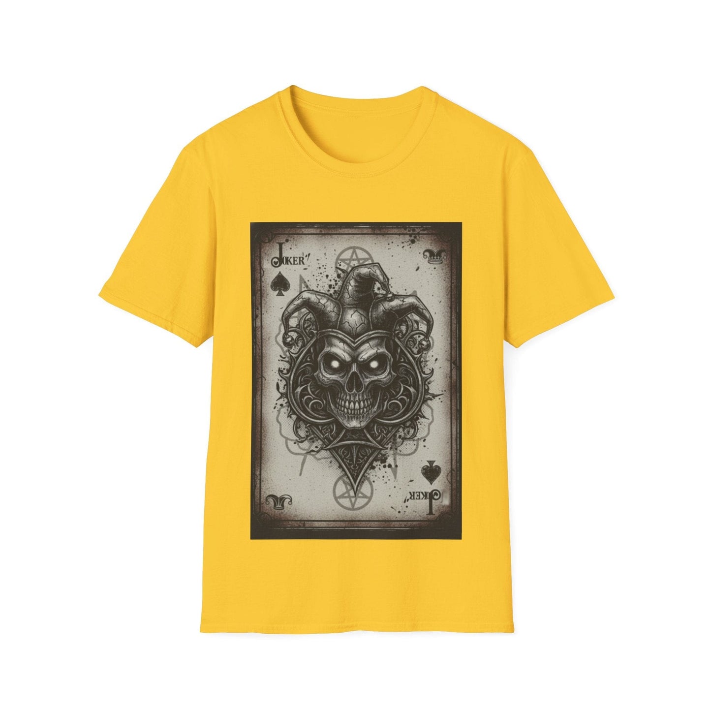 Dark Joker Skull Playing Card T-Shirt | Gothic Streetwear Graphic Tee