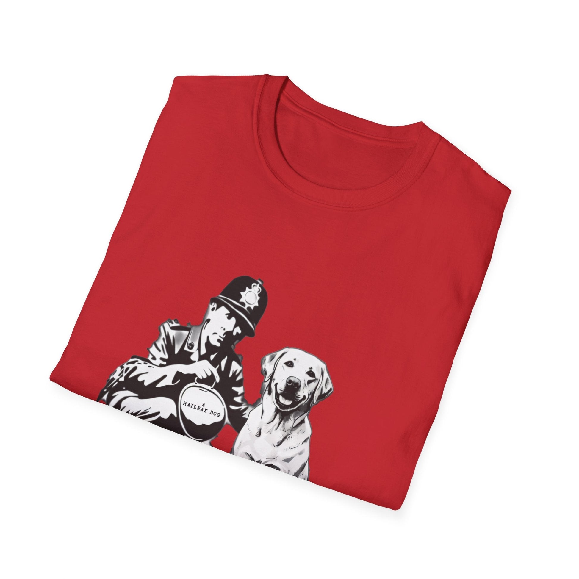 Vintage Police & Labrador Dog T-Shirt | Retro K9 Dog Lover Graphic Tee - That Should Be on a T-Shirt