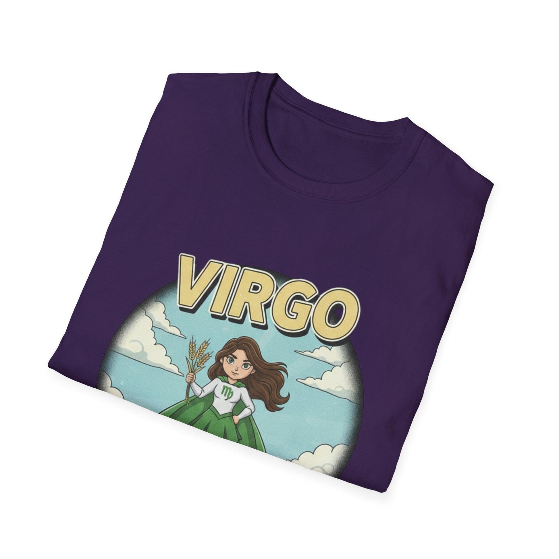 Virgo “Grow” T-Shirt – Cute Virgo Zodiac Superhero Graphic Tee - That Should Be on a T-Shirt