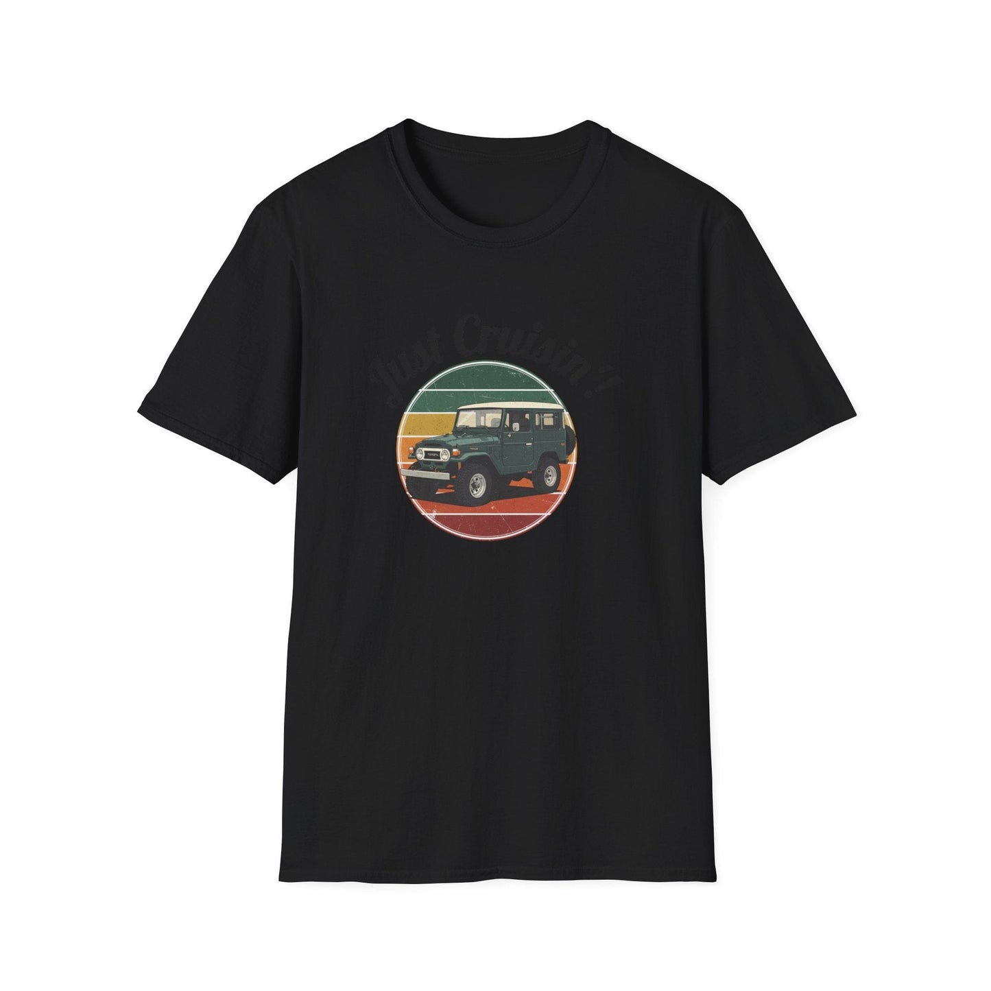 Just Cruisin' Vintage FJ40 Land Cruiser T-Shirt | Retro 70s Off-Road Vibe