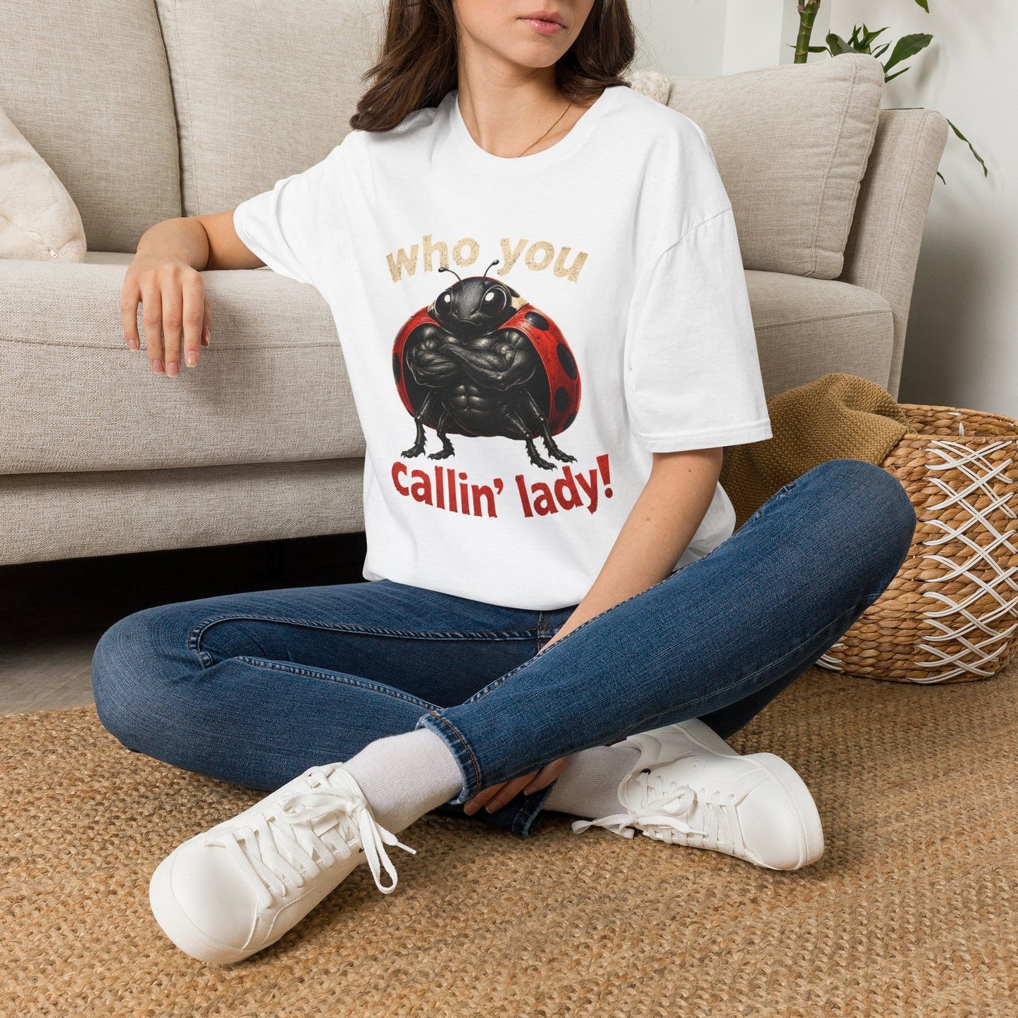Who You Callin' Lady? Ladybug Graphic T-Shirt