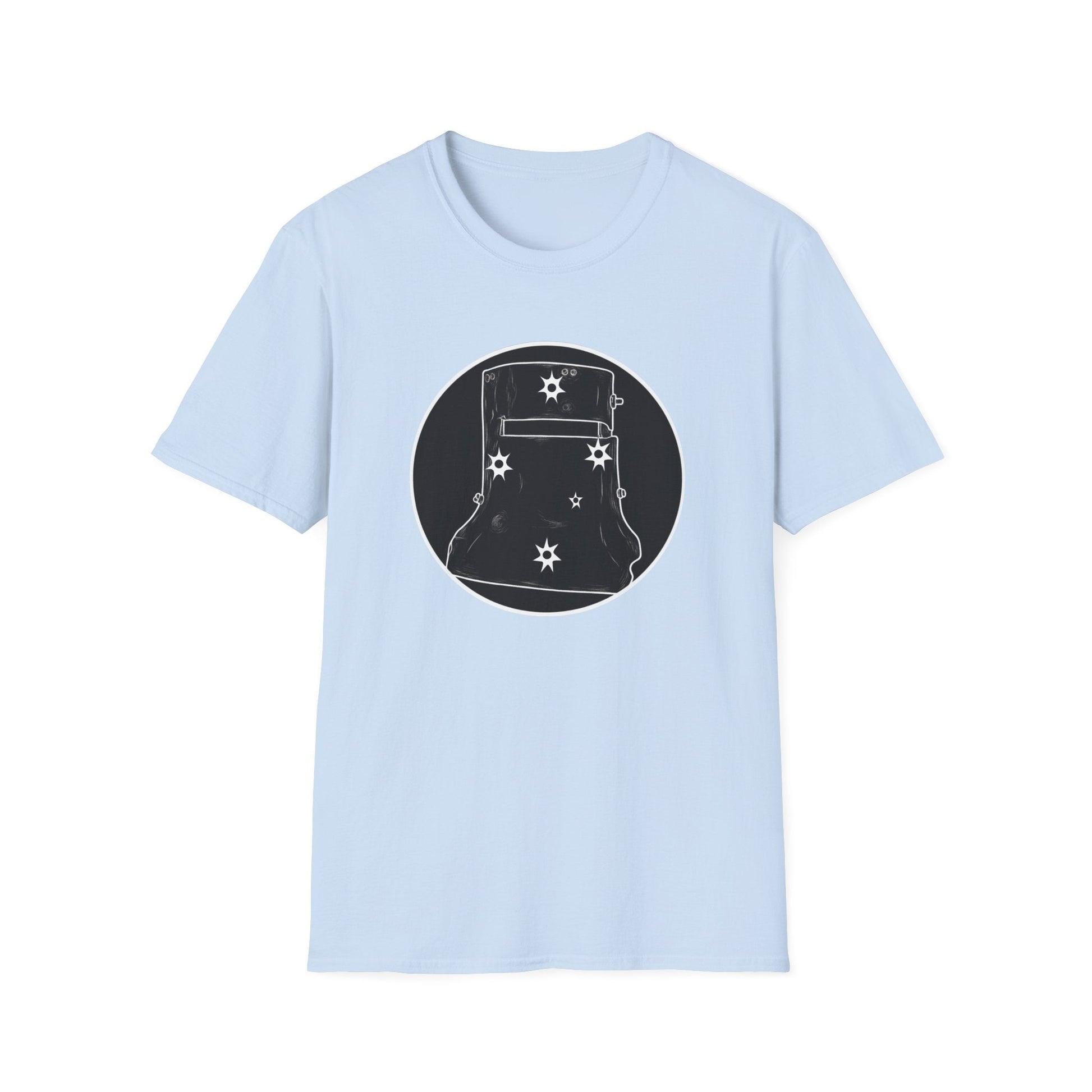 Ned Kelly Outlaw Helmet Graphic T-Shirt - Premium Black Cotton Streetwear - That Should Be on a T-Shirt