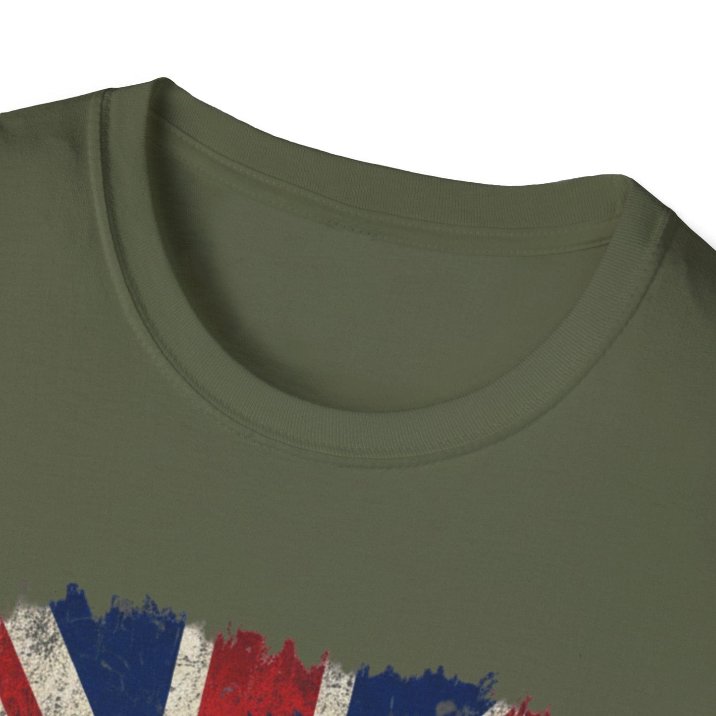British Lion Strength & Courage T-Shirt - Distressed Union Jack Graphic Tee