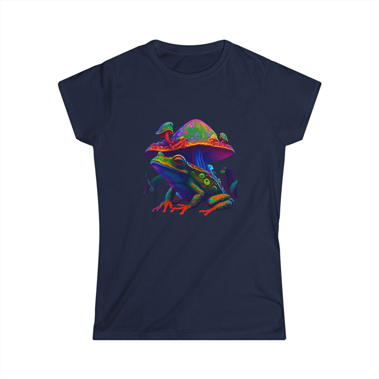 Cosmic Frog Mushroom Tee – Psychedelic Nature Graphic T-Shirt