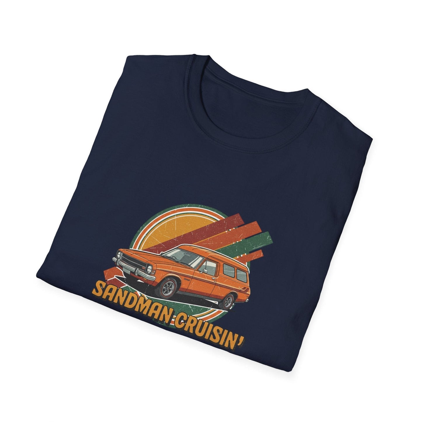 Sandman Cruisin' Van T-Shirt — Retro Campervan Graphic Tee