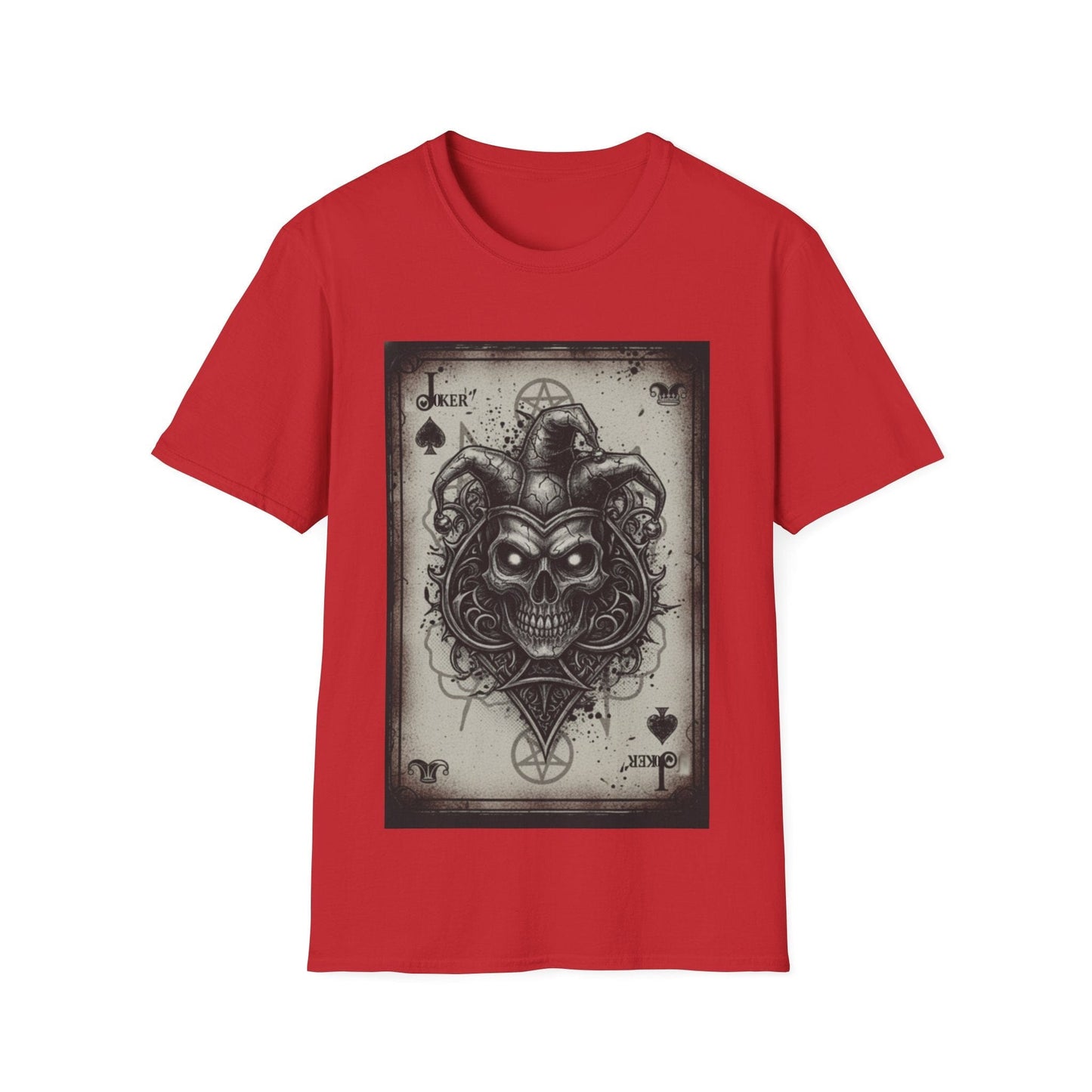 Dark Joker Skull Playing Card T-Shirt | Gothic Streetwear Graphic Tee