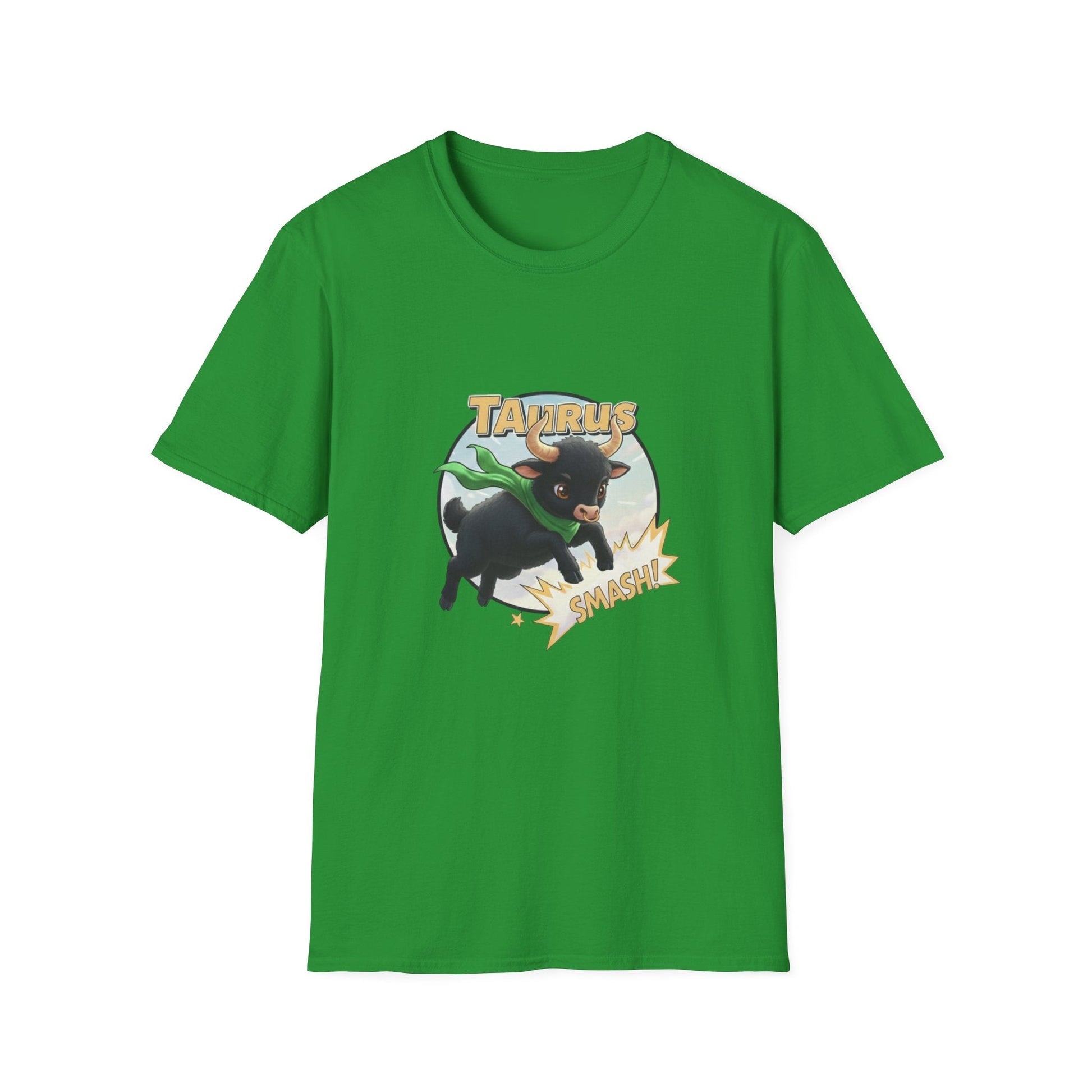 Taurus Smash! Superhero Bull Graphic Tee - That Should Be on a T-Shirt