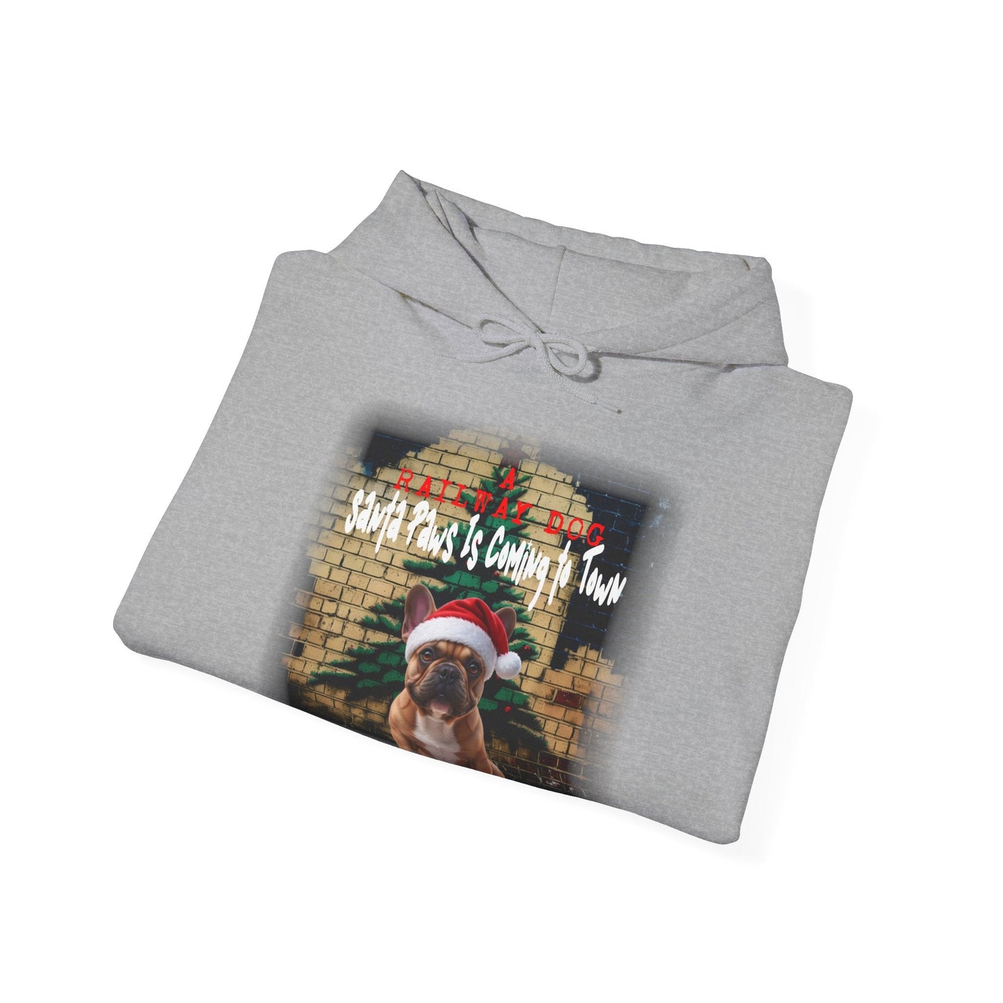 Santa Paws Is Coming to Town' French Bulldog Christmas Hoodie - Limited Stock!