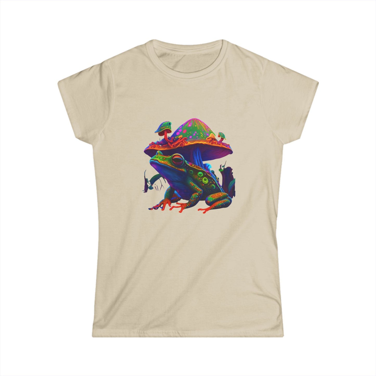 Cosmic Frog Mushroom Tee – Psychedelic Nature Graphic T-Shirt