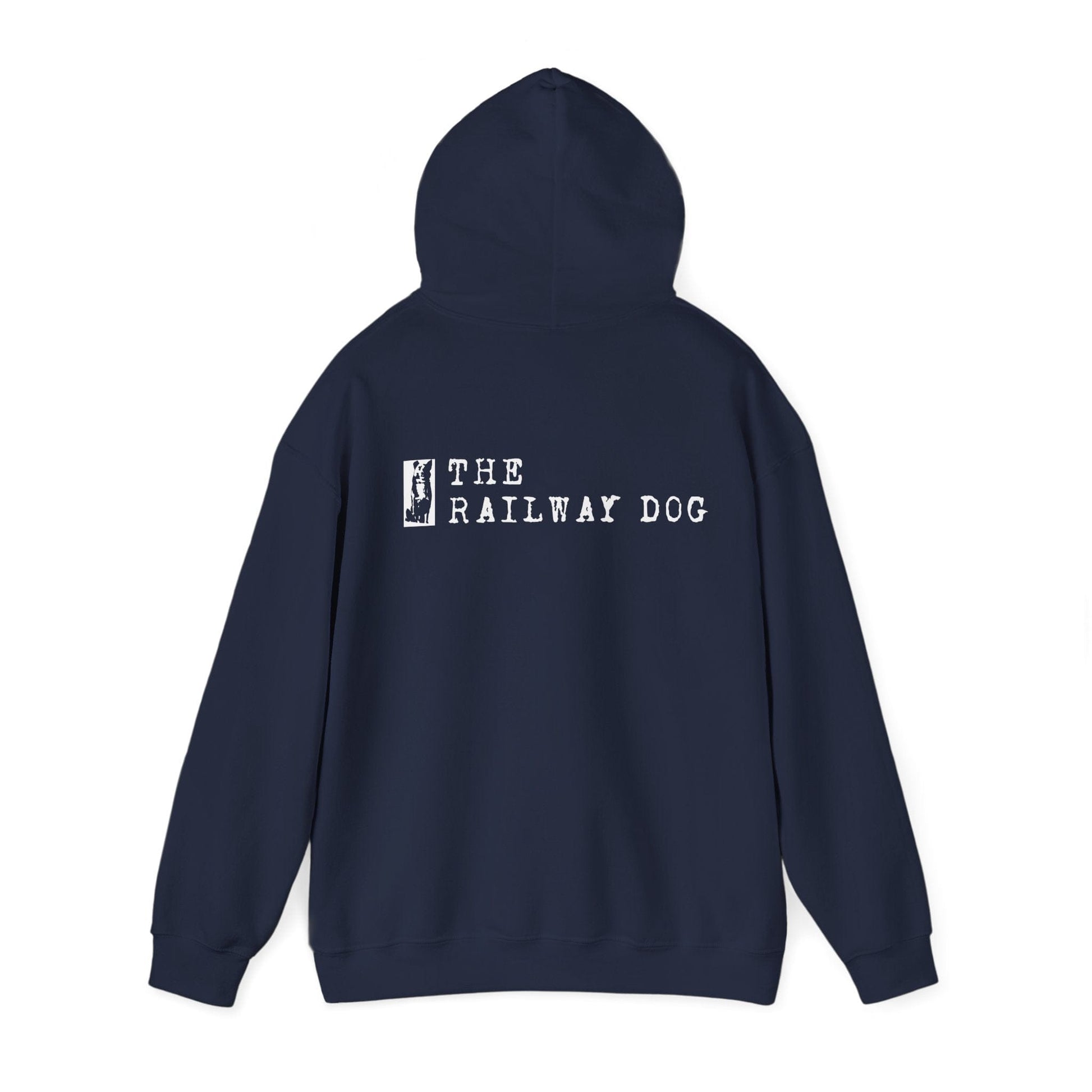 Railway Dog Hoodie - 'The Railway Dog' Vintage Logo Pullover - That Should Be on a T-Shirt