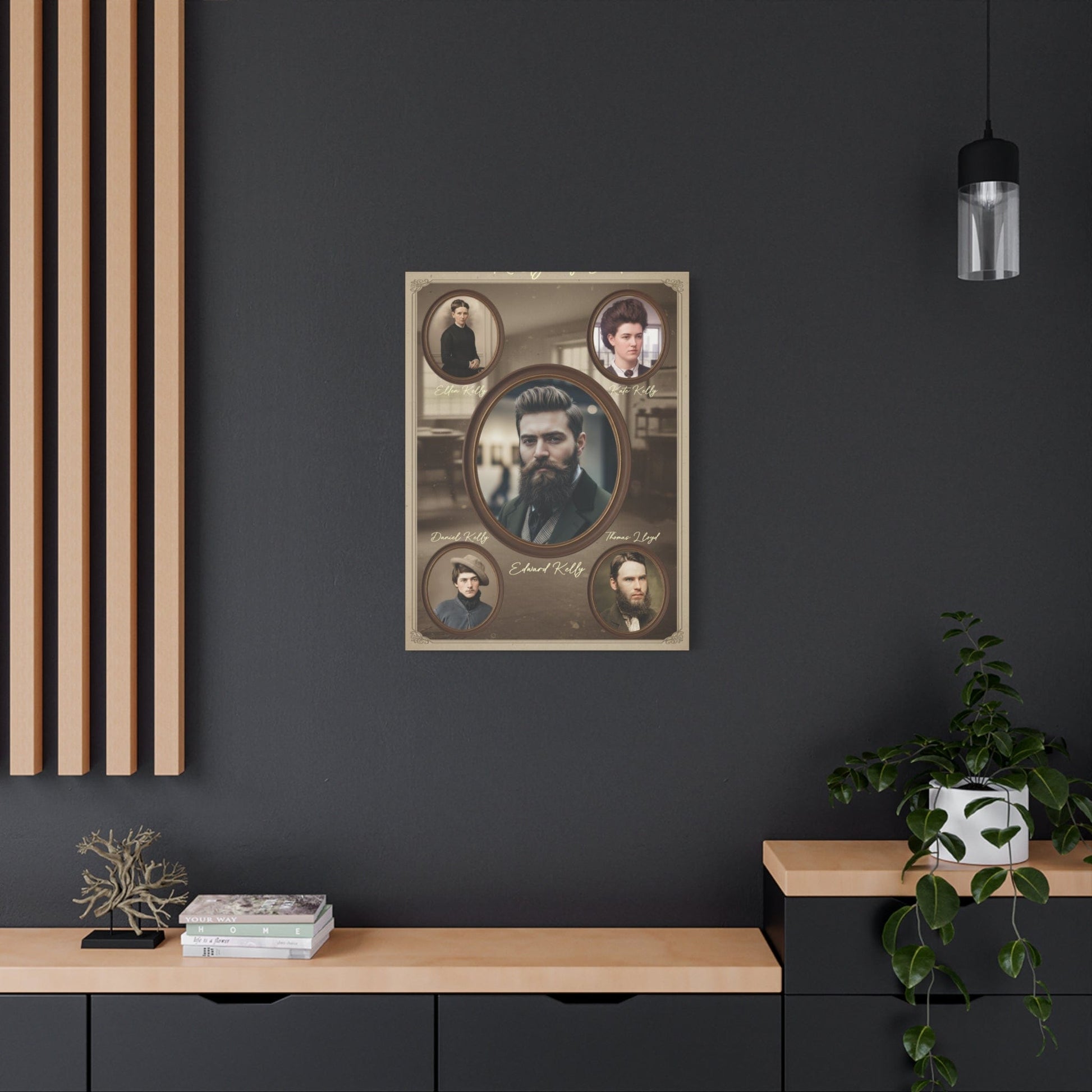 The Kellys of Greta – Ned Kelly Gang Vintage Australian History Canvas Wall Art - That Should Be on a T-Shirt