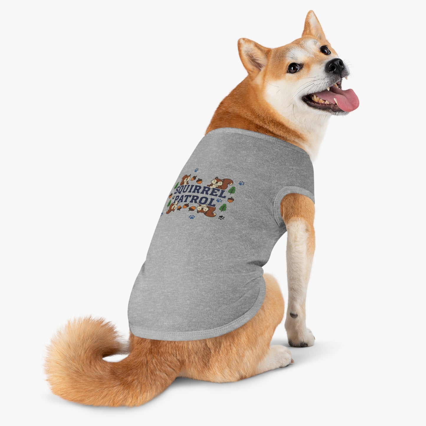 “Squirrel Patrol" Pet Tank Top  | Funny Pet Gift Idea