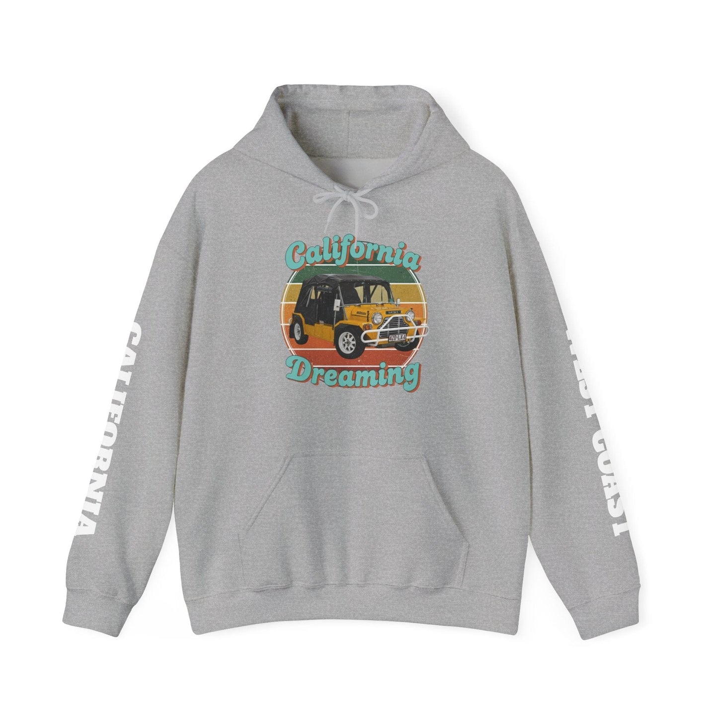 California Dreaming Hoodie — Retro Californian Buggy Surf Trip Graphic - That Should Be on a T-Shirt