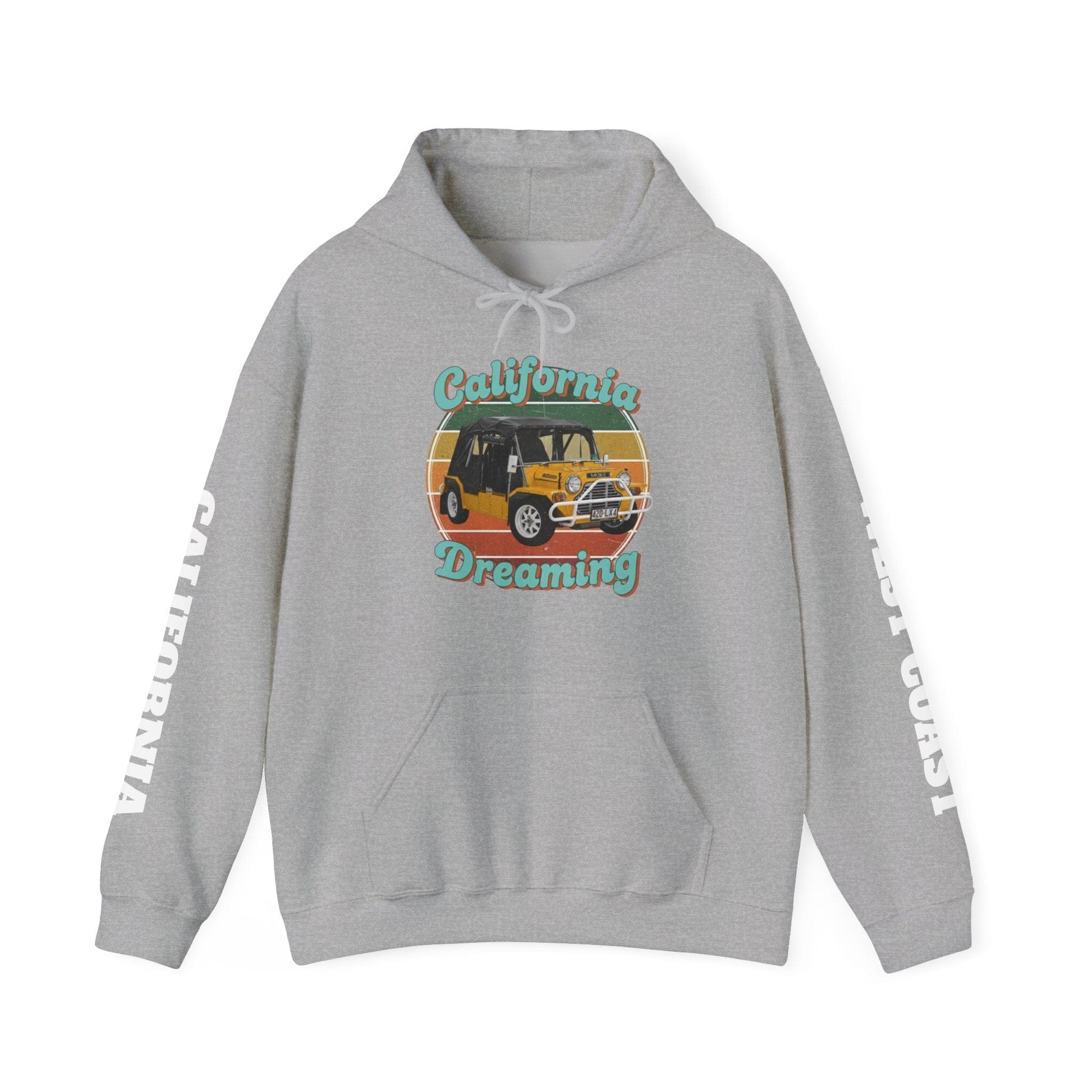 California Dreaming Hoodie — Retro Californian Buggy Surf Trip Graphic - That Should Be on a T-Shirt