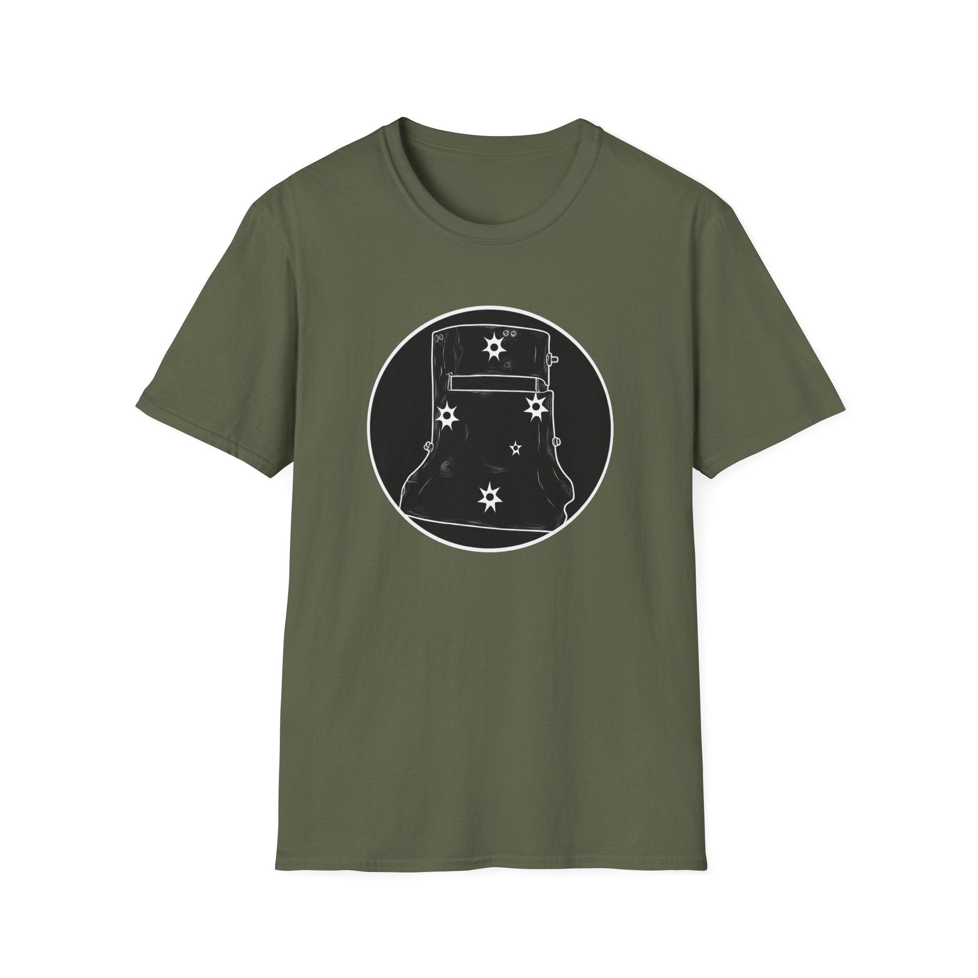 Ned Kelly Outlaw Helmet Graphic T-Shirt - Premium Black Cotton Streetwear - That Should Be on a T-Shirt