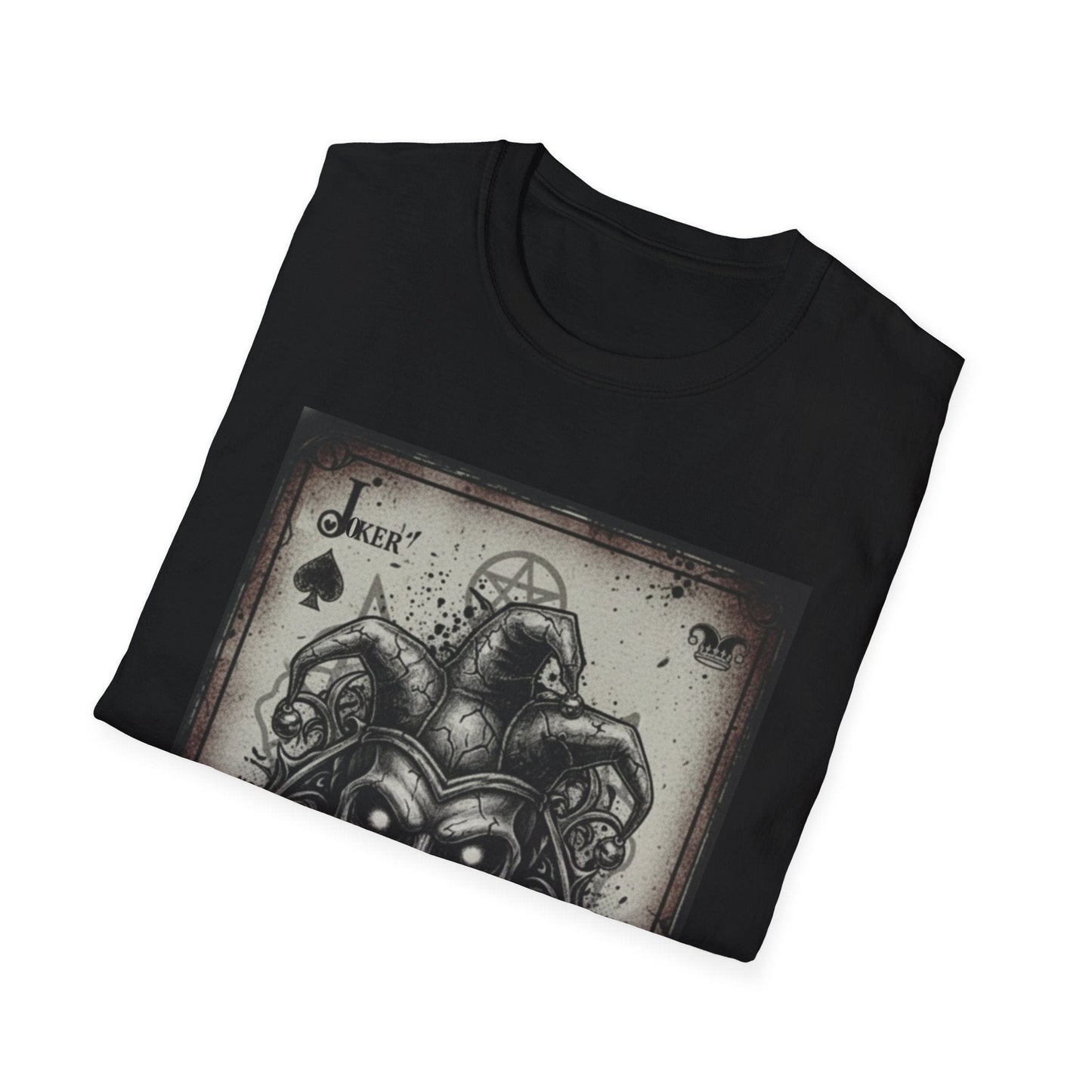 Dark Joker Skull Playing Card T-Shirt | Gothic Streetwear Graphic Tee