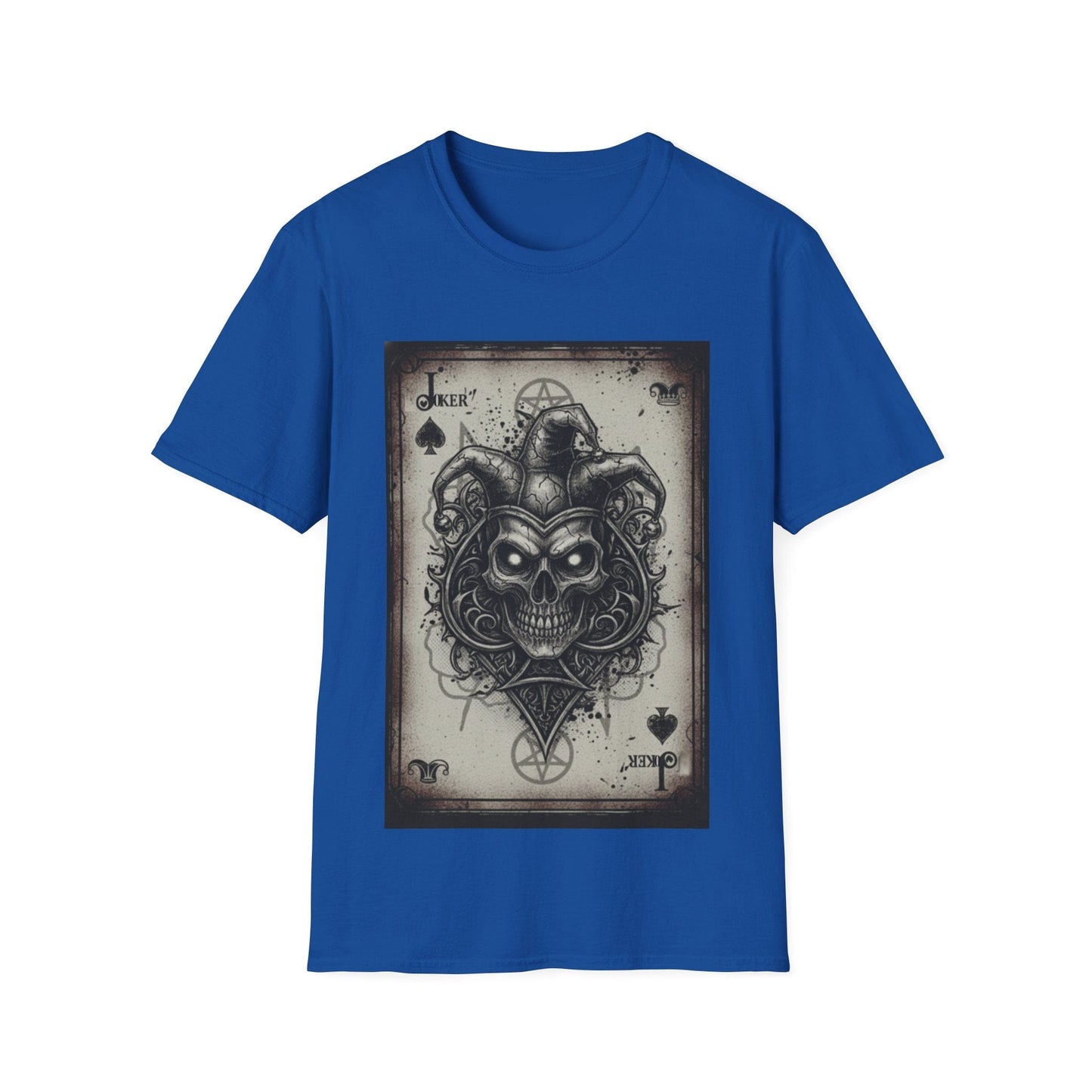 Dark Joker Skull Playing Card T-Shirt | Gothic Streetwear Graphic Tee