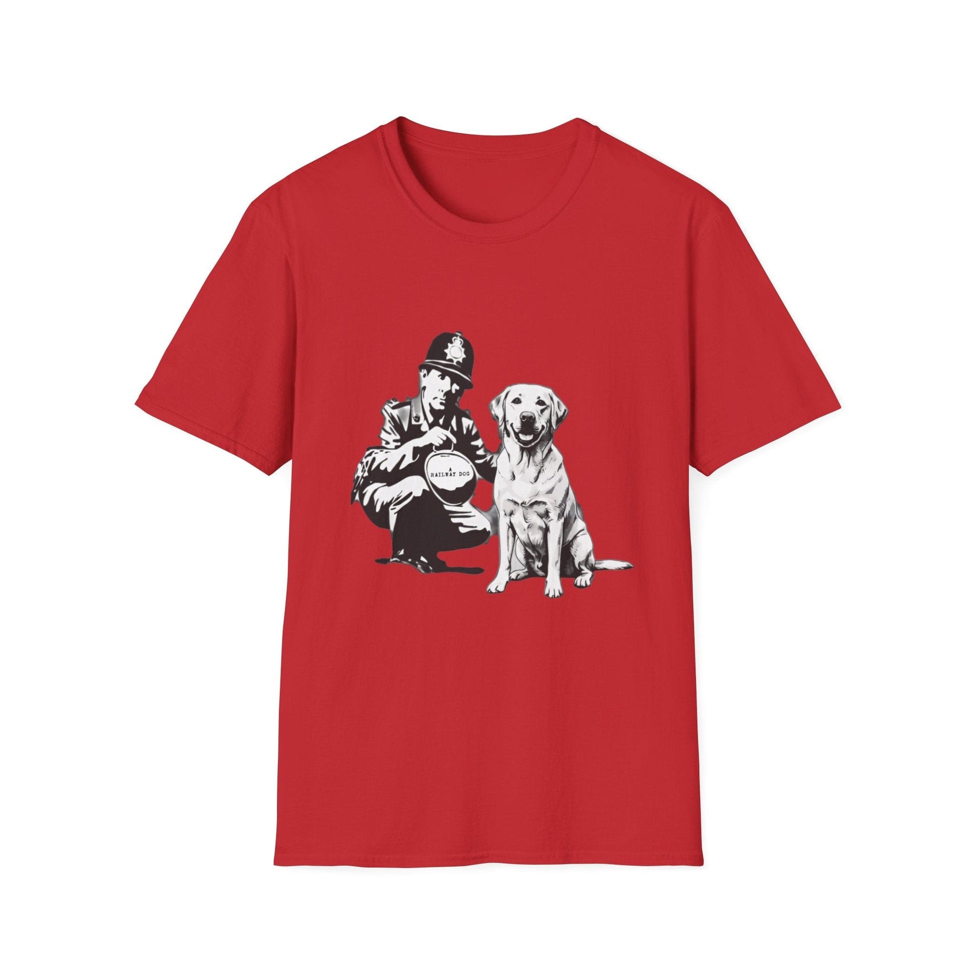 Vintage Police & Labrador Dog T-Shirt | Retro K9 Dog Lover Graphic Tee - That Should Be on a T-Shirt