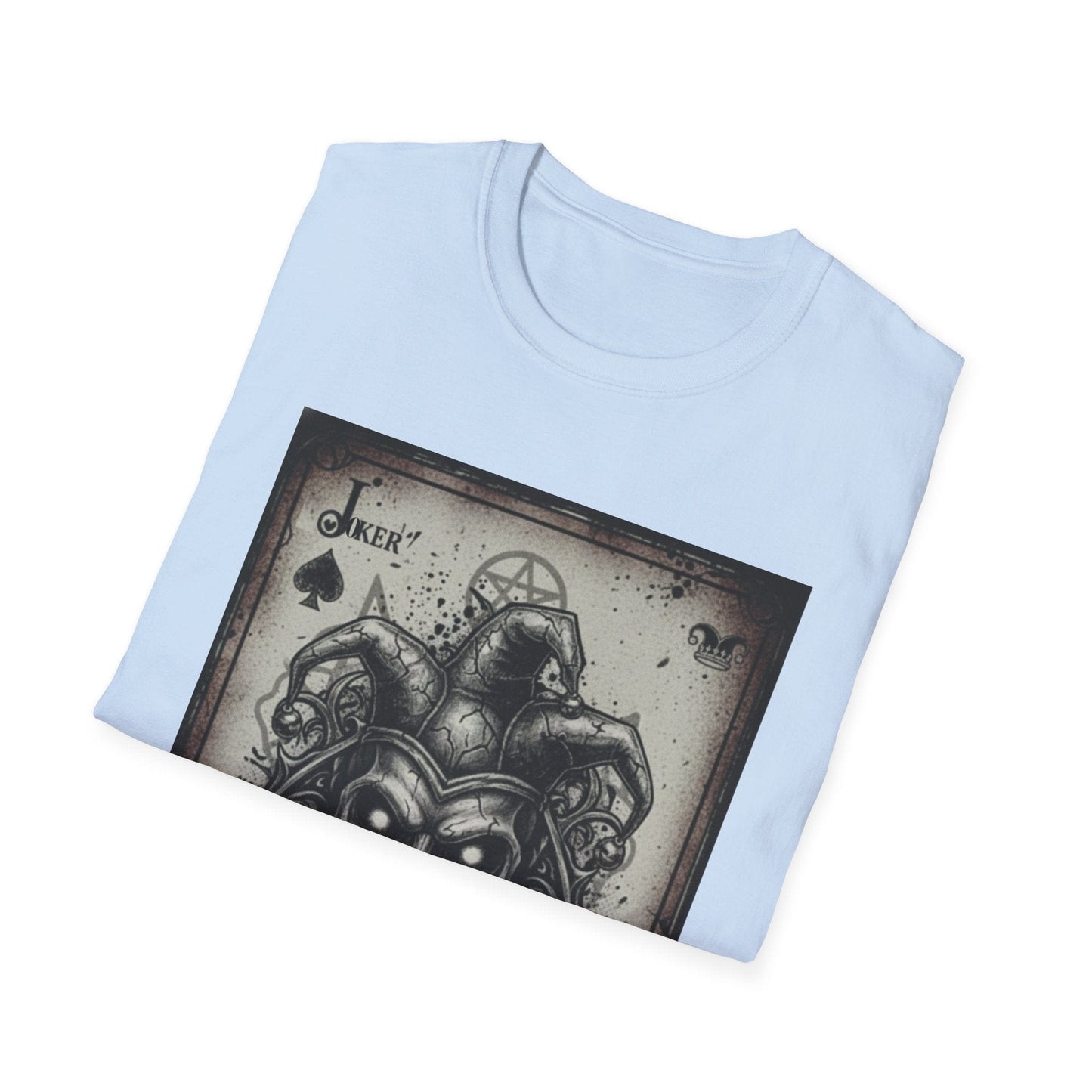 Dark Joker Skull Playing Card T-Shirt | Gothic Streetwear Graphic Tee
