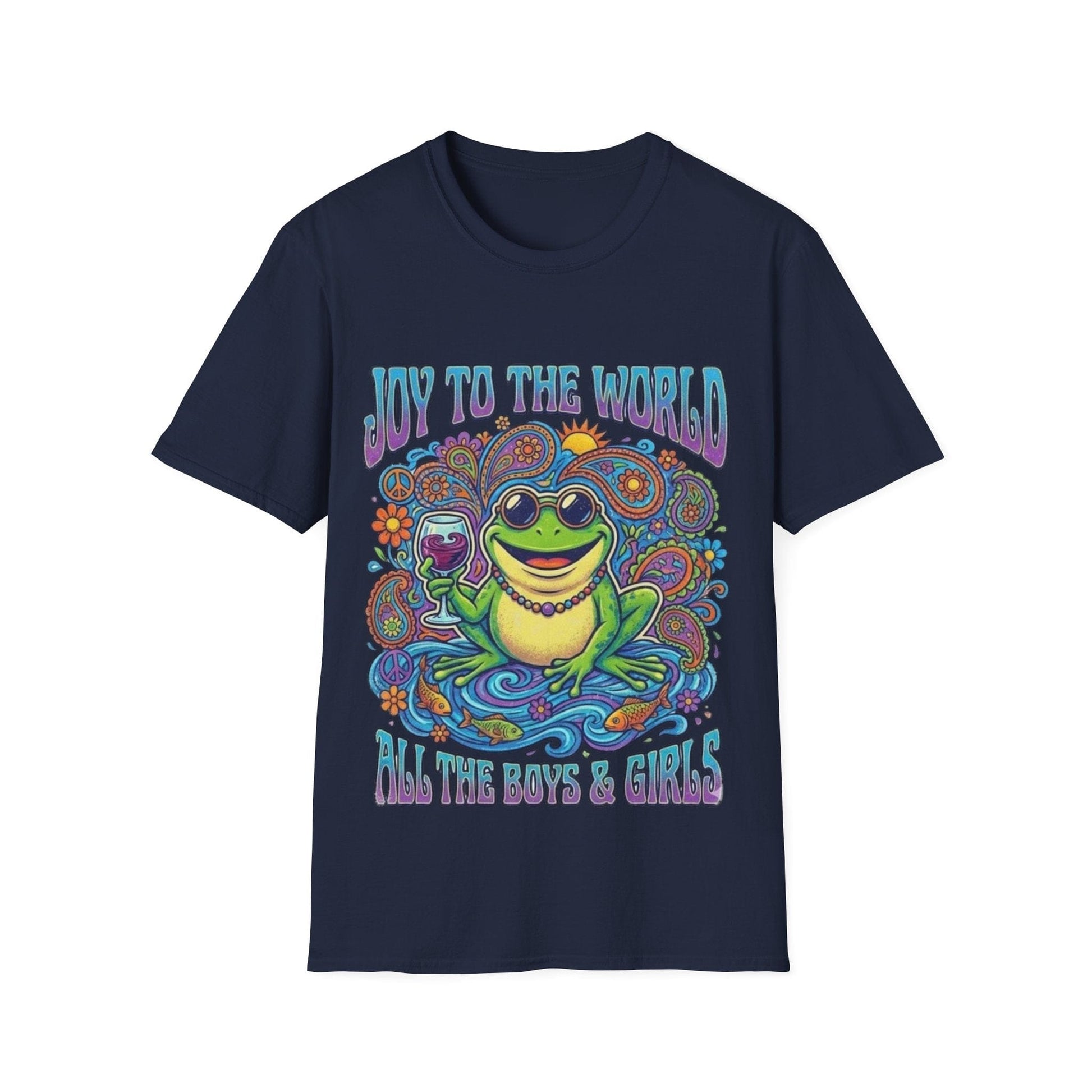 Joy to the World T-Shirt — Psychedelic Holiday Graphic Tee - That Should Be on a T-Shirt