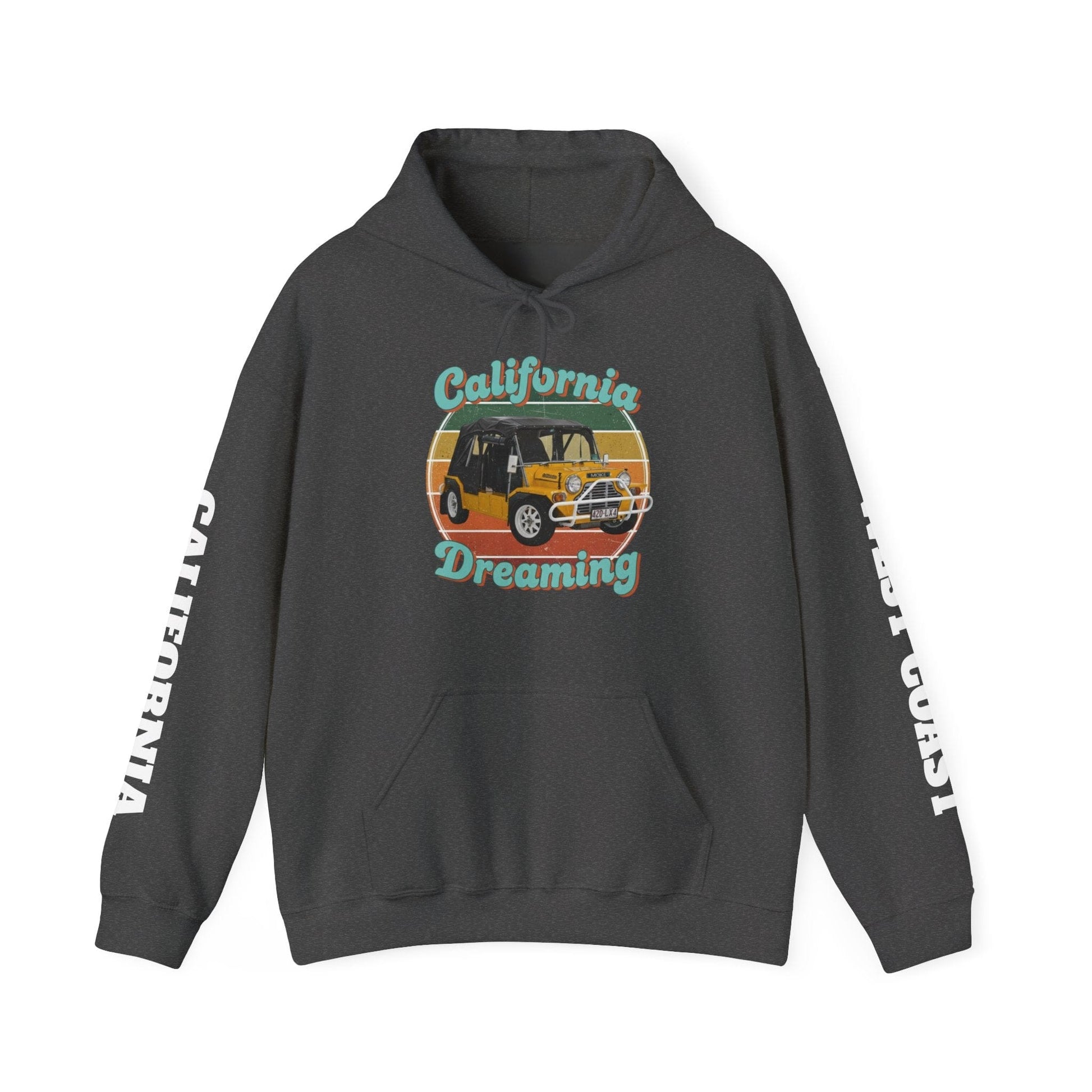 California Dreaming Hoodie — Retro Californian Buggy Surf Trip Graphic - That Should Be on a T-Shirt