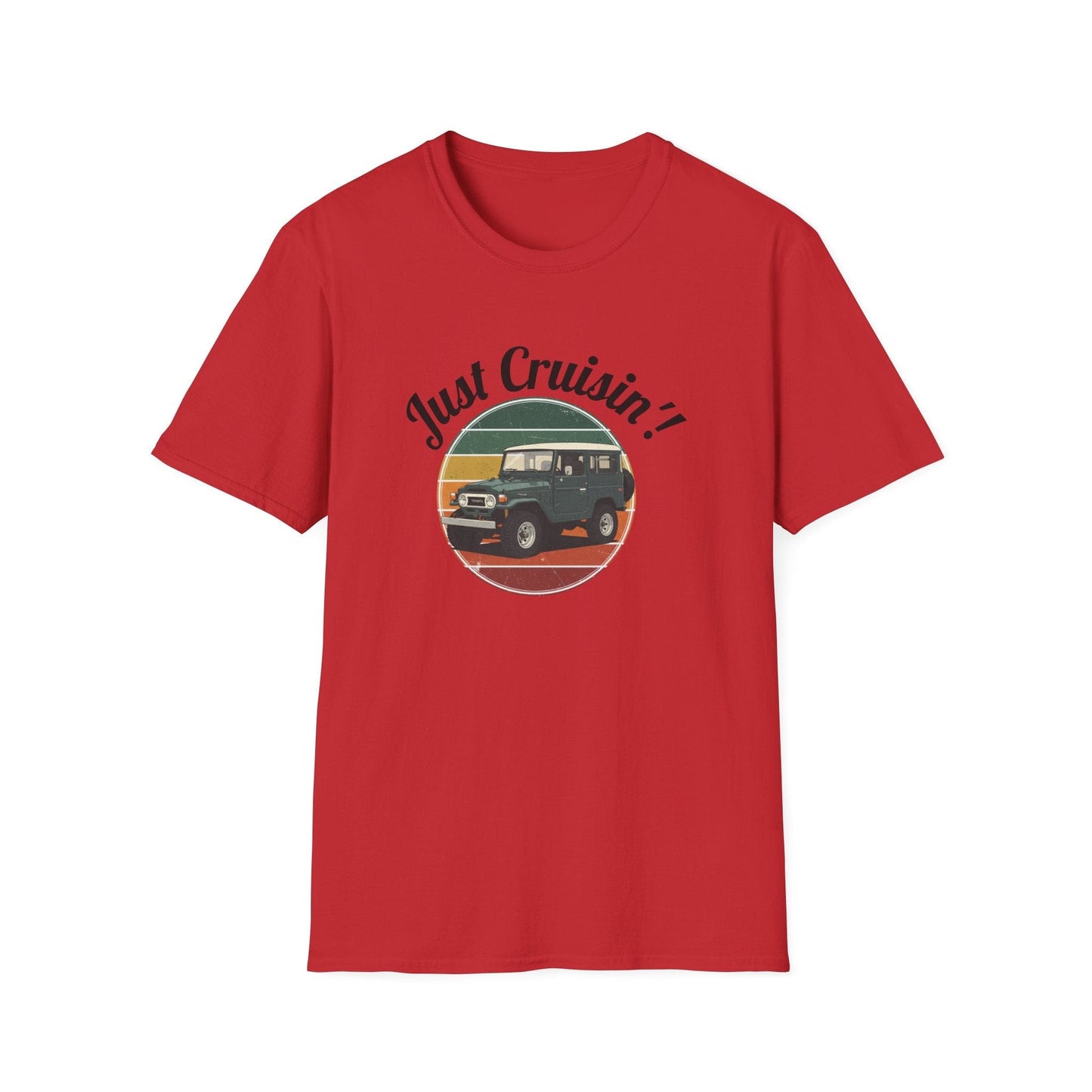 Just Cruisin' Vintage FJ40 Land Cruiser T-Shirt | Retro 70s Off-Road Vibe