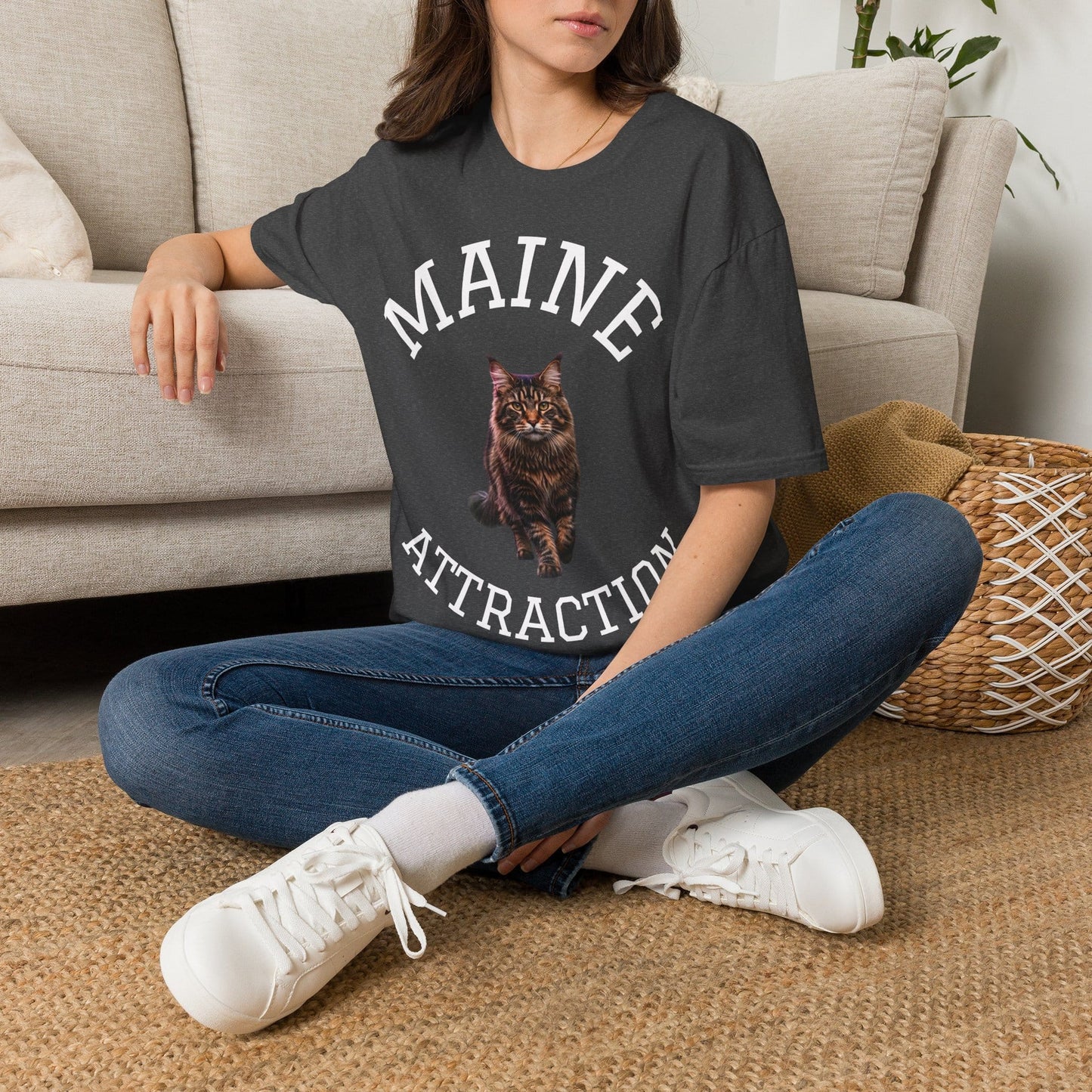 Maine Attraction T-Shirt | Cute Maine Coon Cat Tee for Cat Lovers