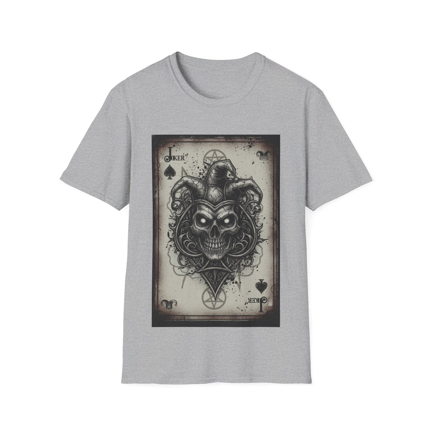 Dark Joker Skull Playing Card T-Shirt | Gothic Streetwear Graphic Tee