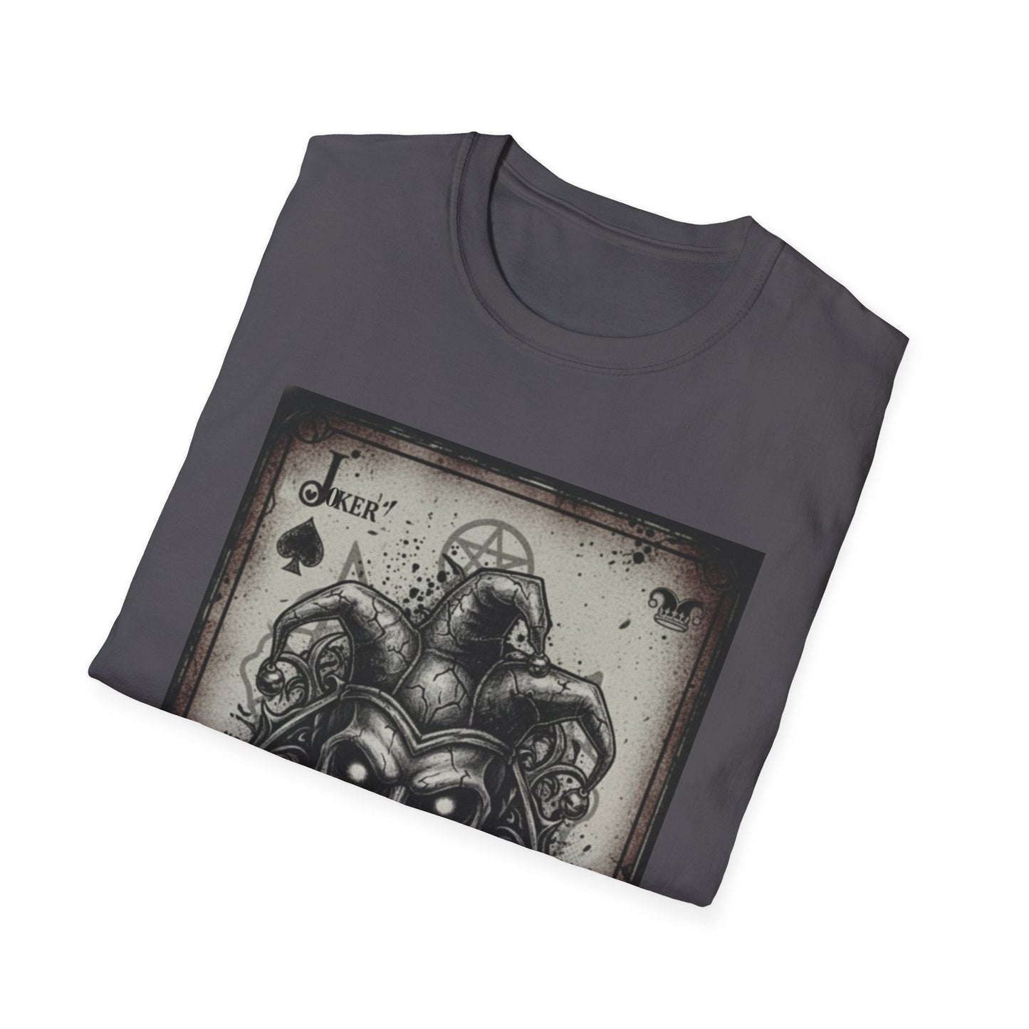 Dark Joker Skull Playing Card T-Shirt | Gothic Streetwear Graphic Tee